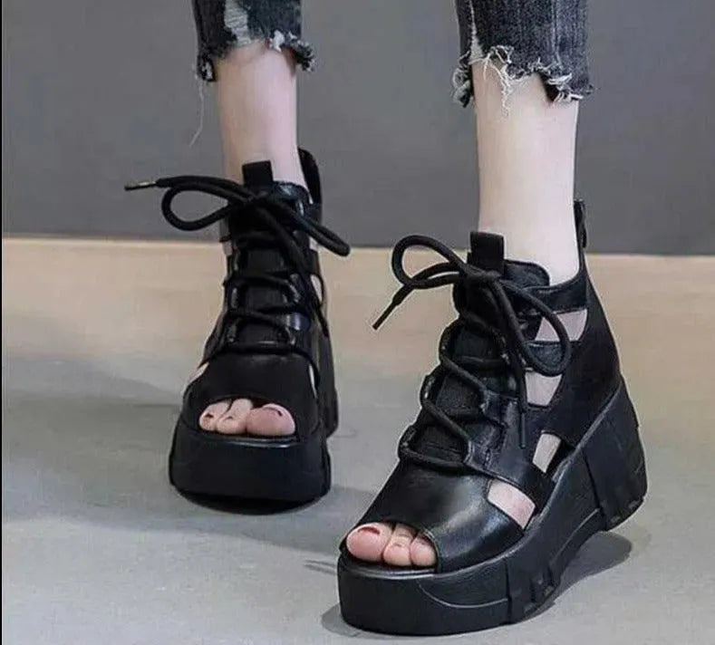 Women's Summer Peep Toe Wedge Sandal Shoes - Comfortable Beach & Casual Walking Shoes for Outdoor, Vacation & Party Wear