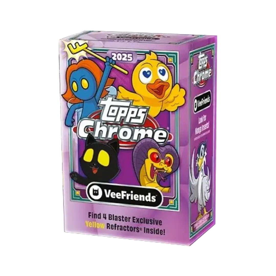 2025 Topps Chrome VeeFriends Blaster Box - Exclusive Trading Cards for Collectors & Fans | Perfect for Gifts, Gaming, and Display