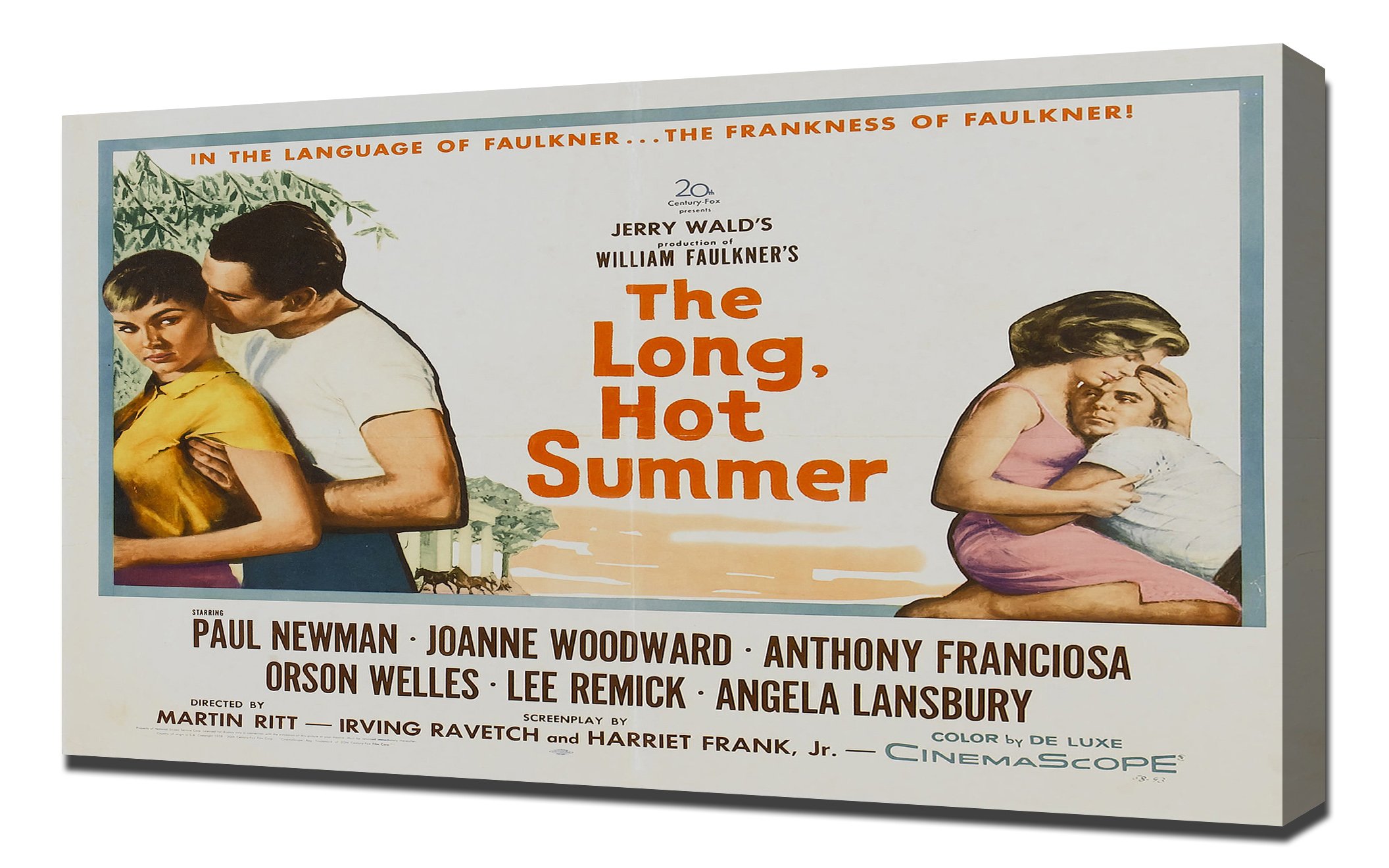 Long Hot Summer Canvas Art Print - Vintage Movie Poster Wall Decor for Living Room, Bedroom & Office