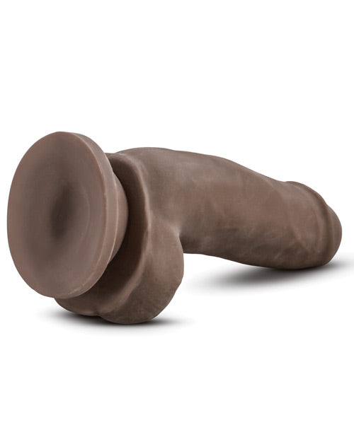 Au Naturel Sensa Feel Fat Boy Dildo 7 Inch Chocolate - Realistic Textured Adult Toy for Couples & Solo Play, Perfect for Spicing Up Your Bedroom or BDSM Scenes
