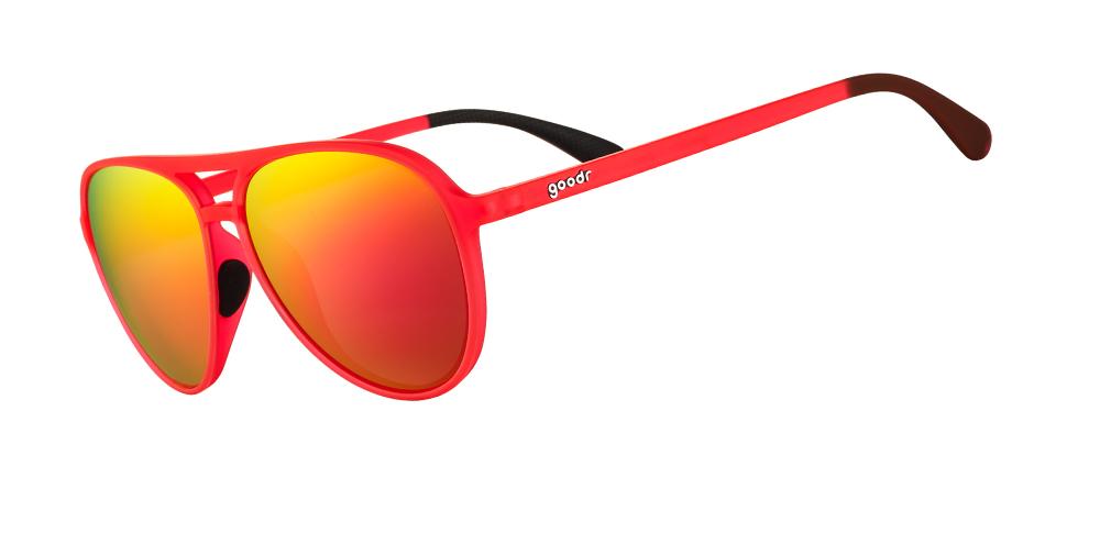 Goodr Mach GS Polarized Sunglasses for Men & Women - Lightweight, UV Protection, Stylish Aviator Shades for Running, Cycling & Outdoor Sports