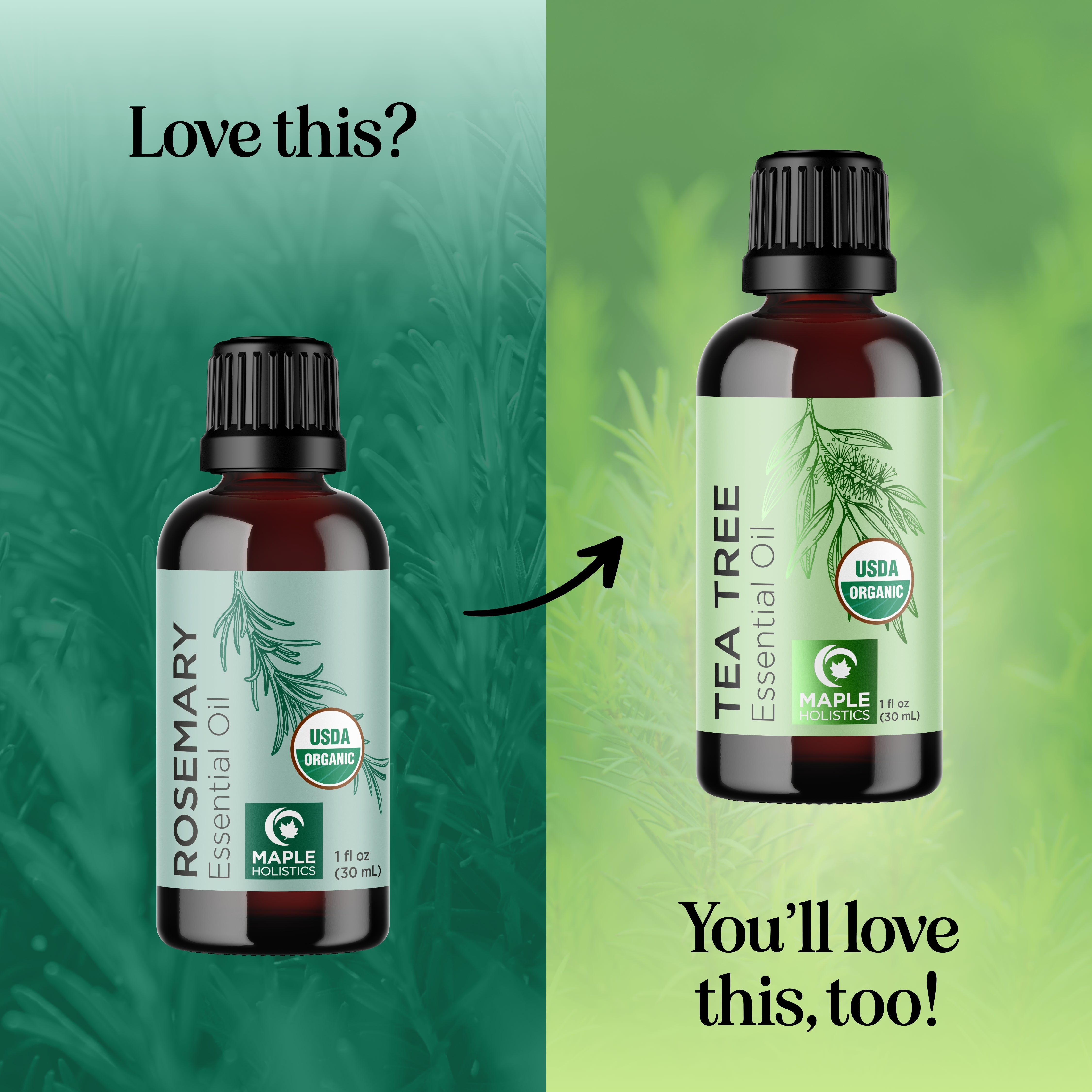 Organic Rosemary Essential Oil for Hair Growth & Skin Care - 100% Pure Natural Aromatherapy Oil for Relaxation & Stress Relief