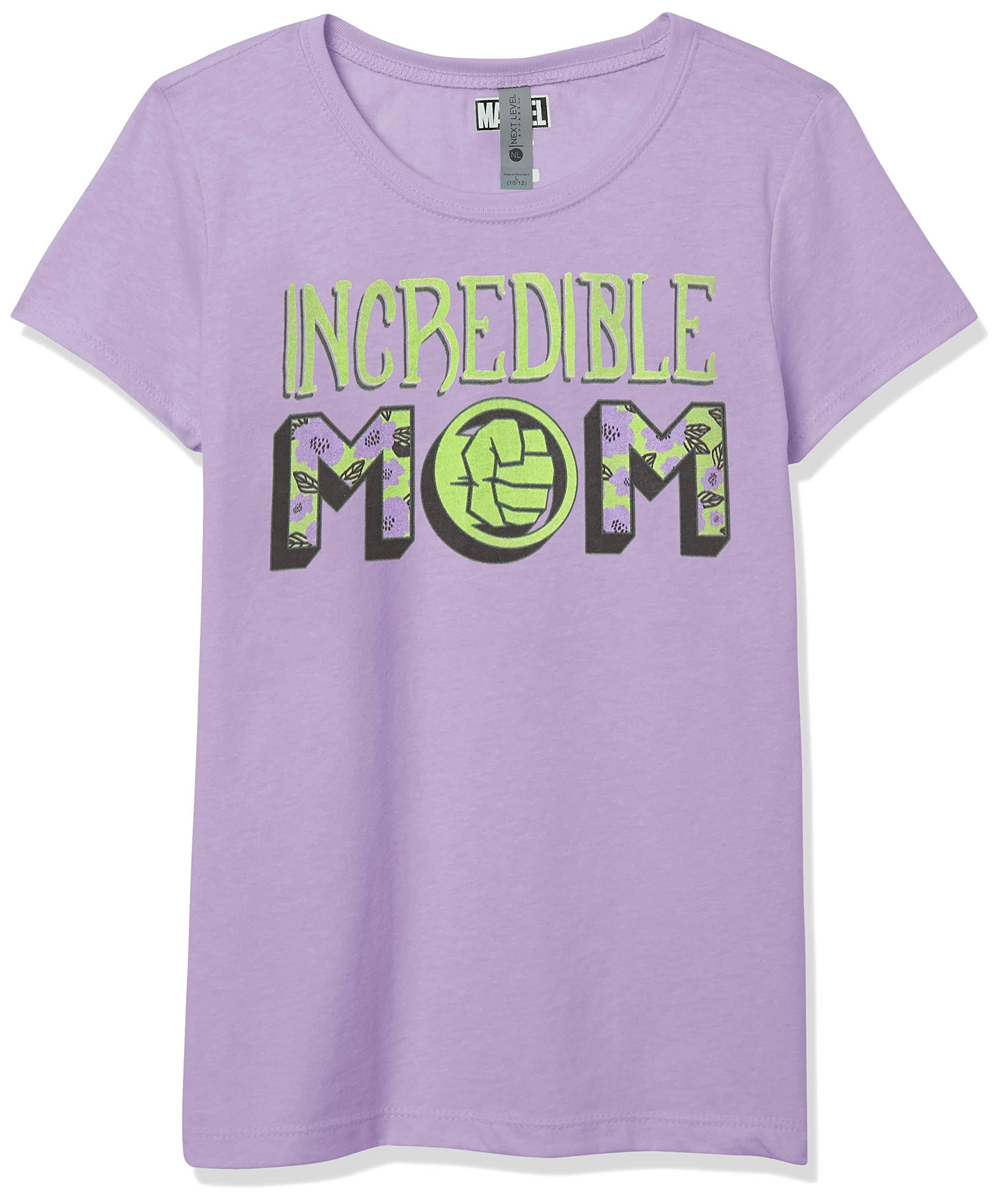 Marvel Girl's Incredible Hulk Mom T-Shirt | Superhero Graphic Tee for Women | Perfect for Cosplay, Comic Con & Mother's Day Gifts