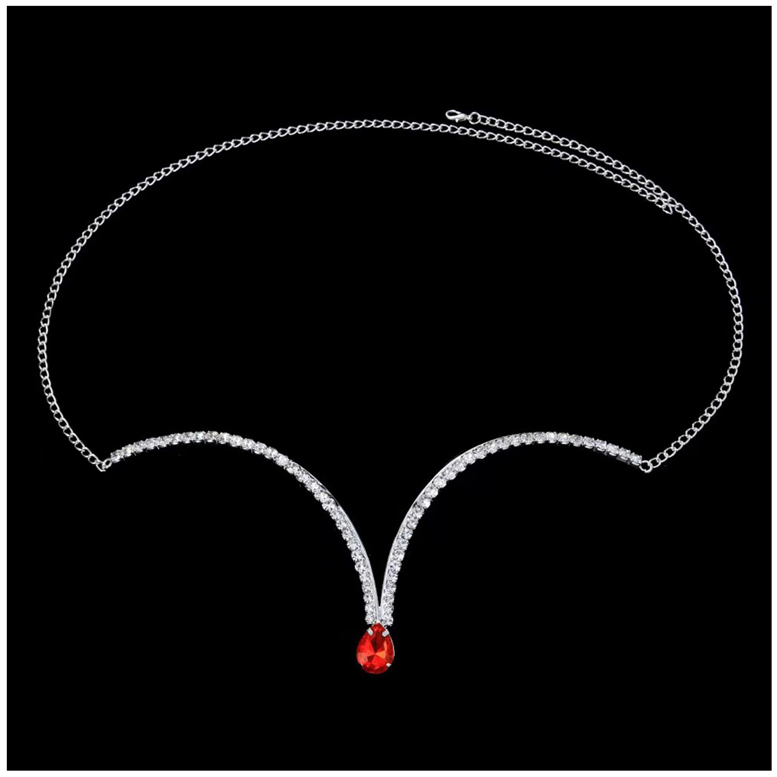 Sexy Rhinestone Body Chain for Women - Crystal Bikini Bra Jewelry, Chest Bracket Underwear Accessories | Perfect for Beach Parties, Music Festivals & Boudoir Photography