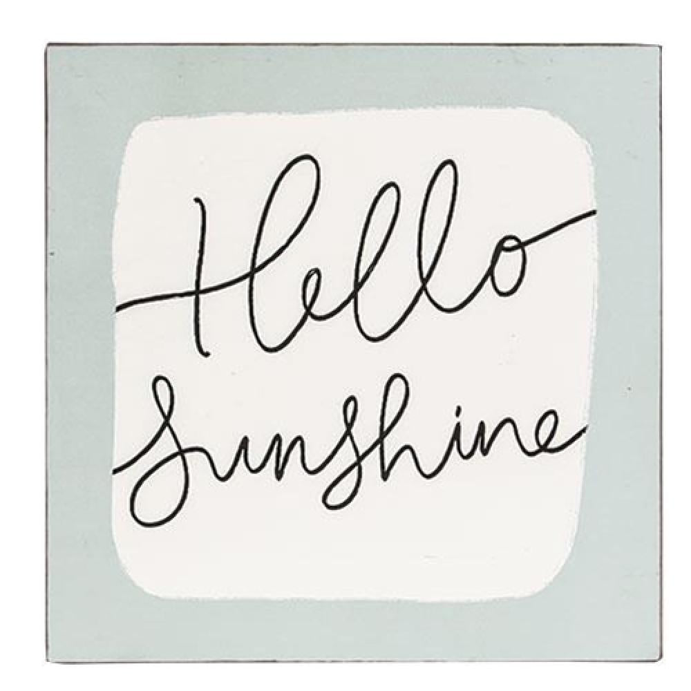 Hello Sunshine Metal Sign - Vintage Wall Decor for Home, Cafe & Office - Perfect for Farmhouse, Rustic & Boho Style Rooms