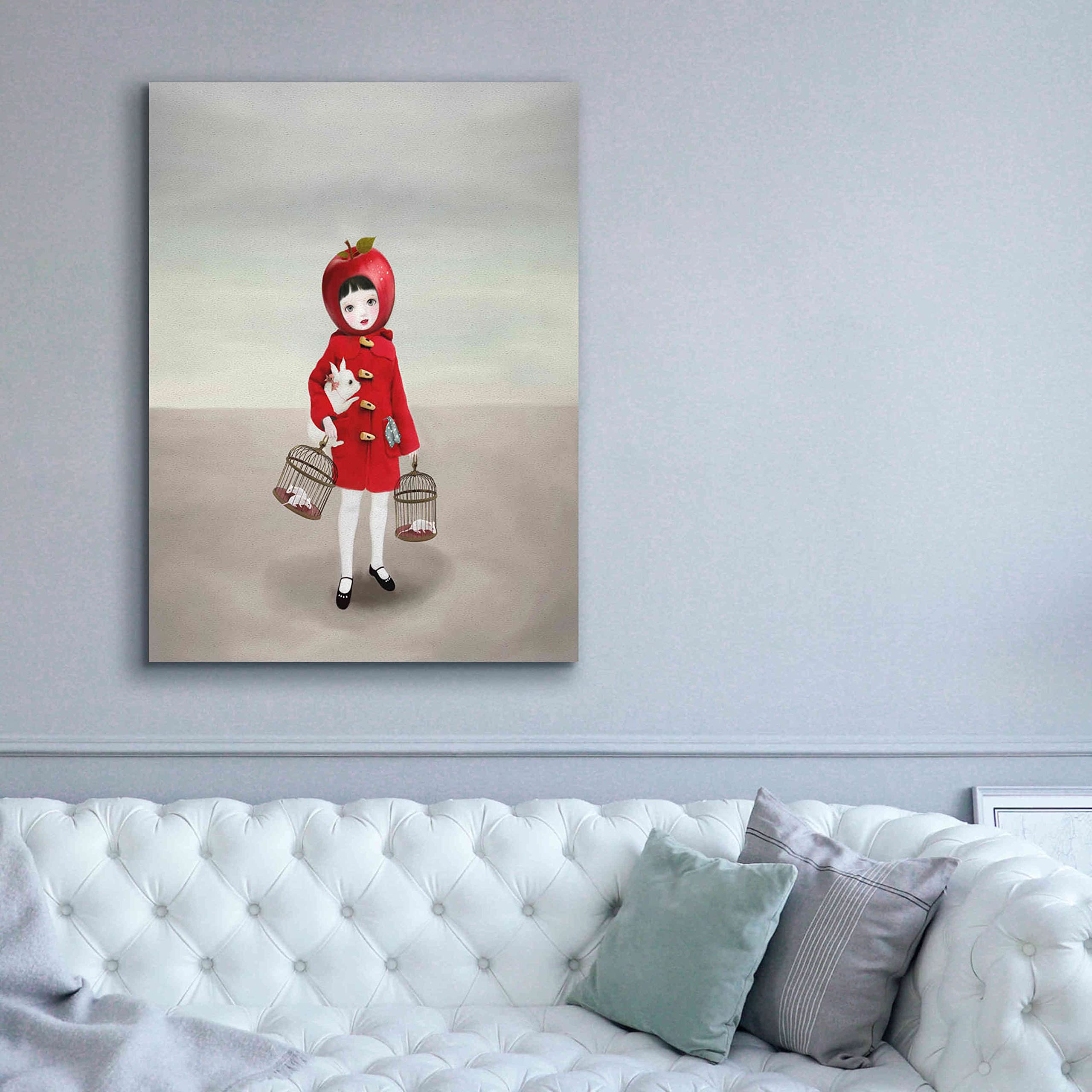 Ruby by Art & Ghosts - Large 40x54 Inch Canvas Wall Art Painting - Modern Home Decor for Living Room, Bedroom & Office
