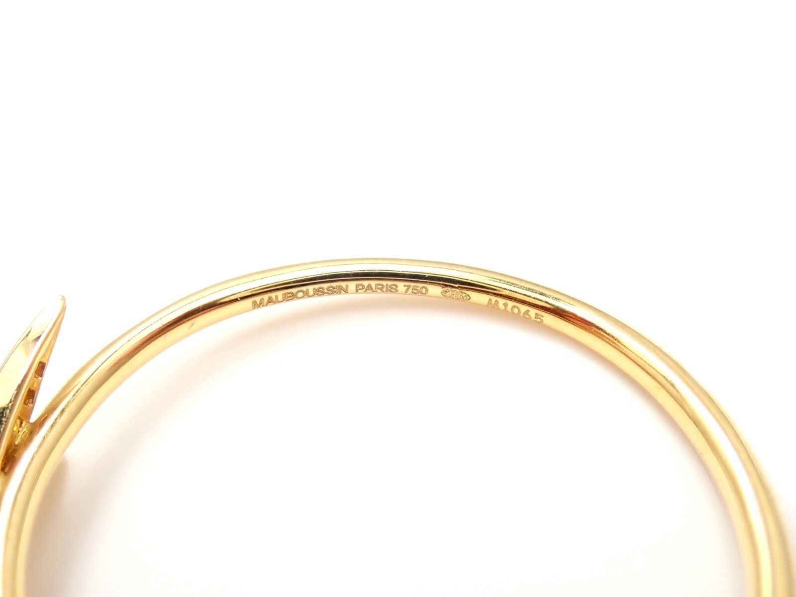 Luxury Mauboussin 18k Yellow Gold Diamond Celestial Star Hoop Earrings for Women - Elegant Gift for Anniversary, Birthday & Special Occasions