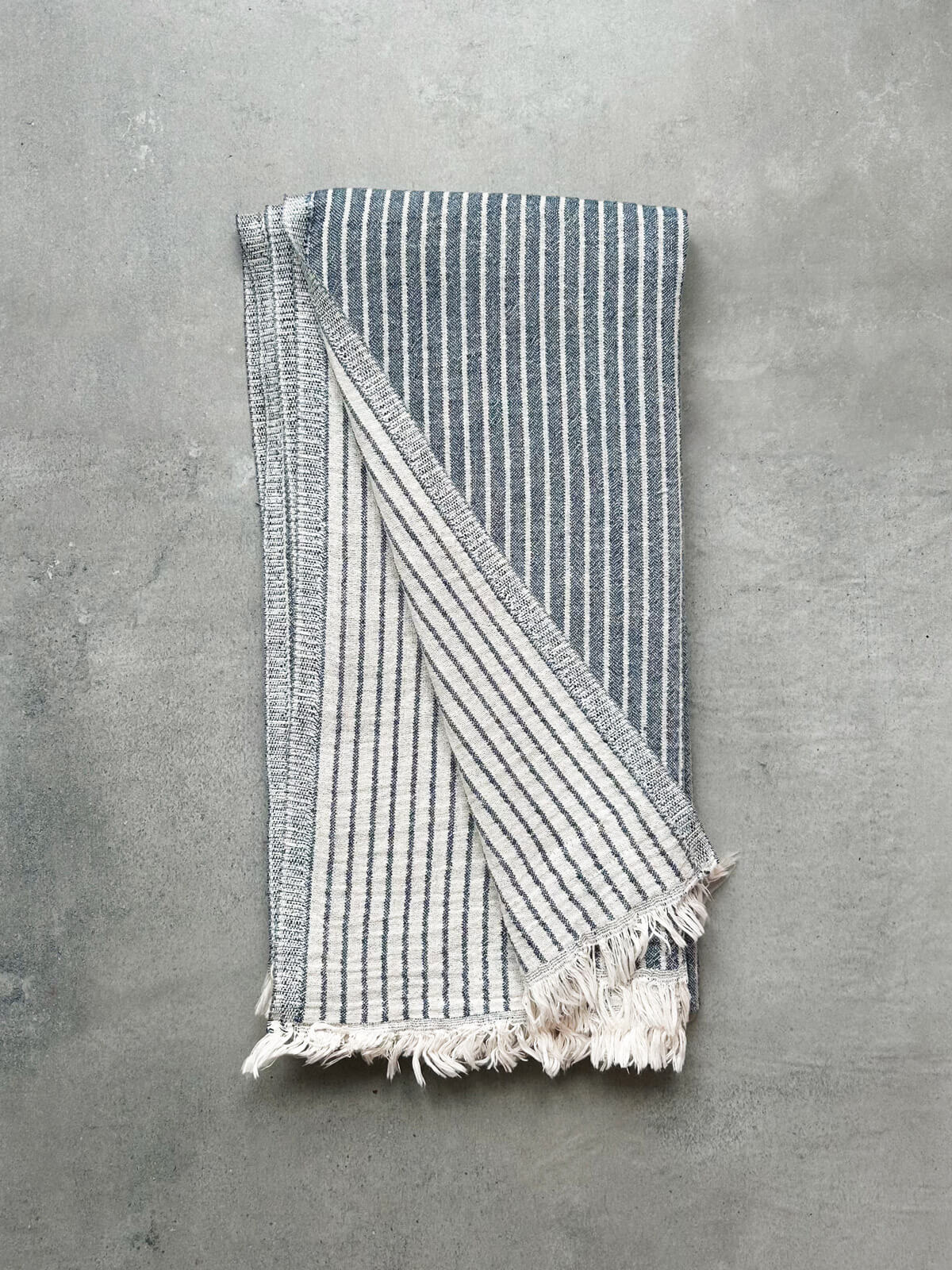 Premium Portobello Hammam Towel - 100% Organic Cotton, Soft & Absorbent, Indigo Blue - Perfect for Spa, Beach, Yoga & Home Decor