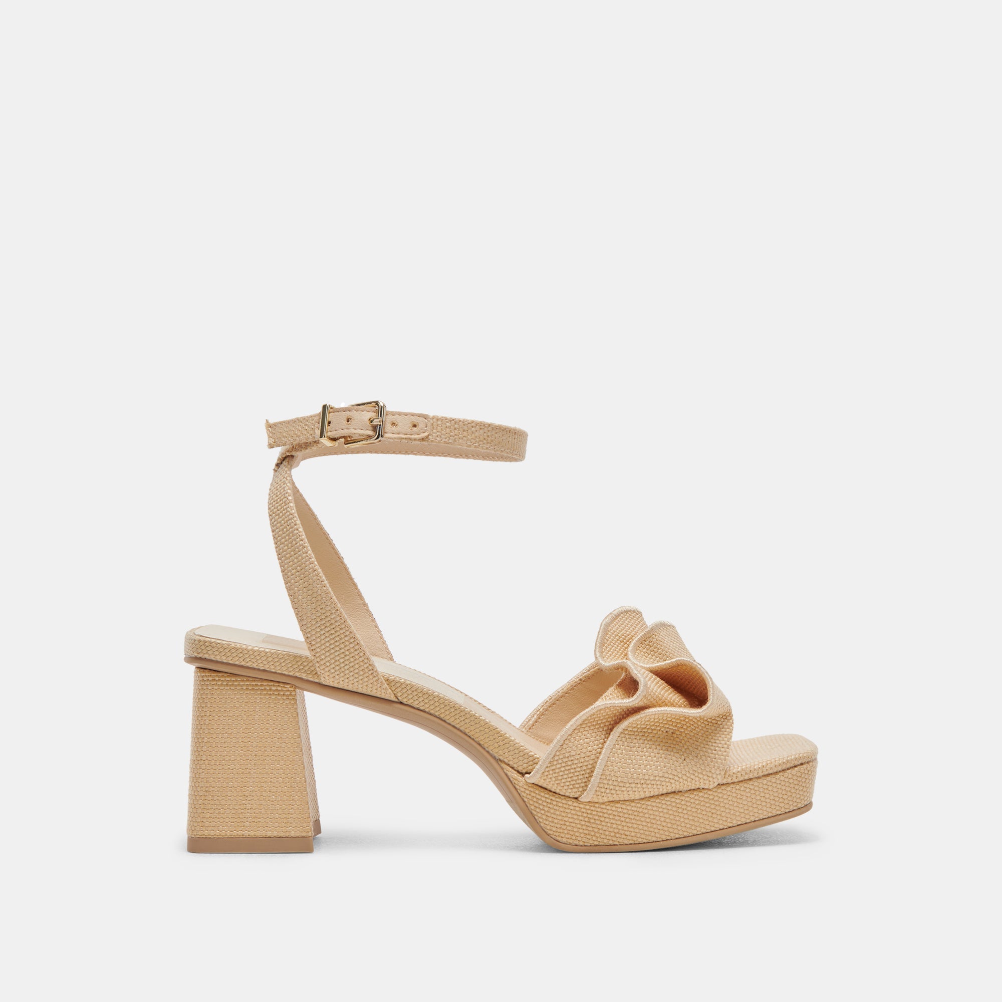 CHEER HEELS LT NATURAL RAFFIA Sandals for Women - Comfortable Summer Beach Shoes with Adjustable Straps | Perfect for Vacation, Poolside, and Outdoor Weddings