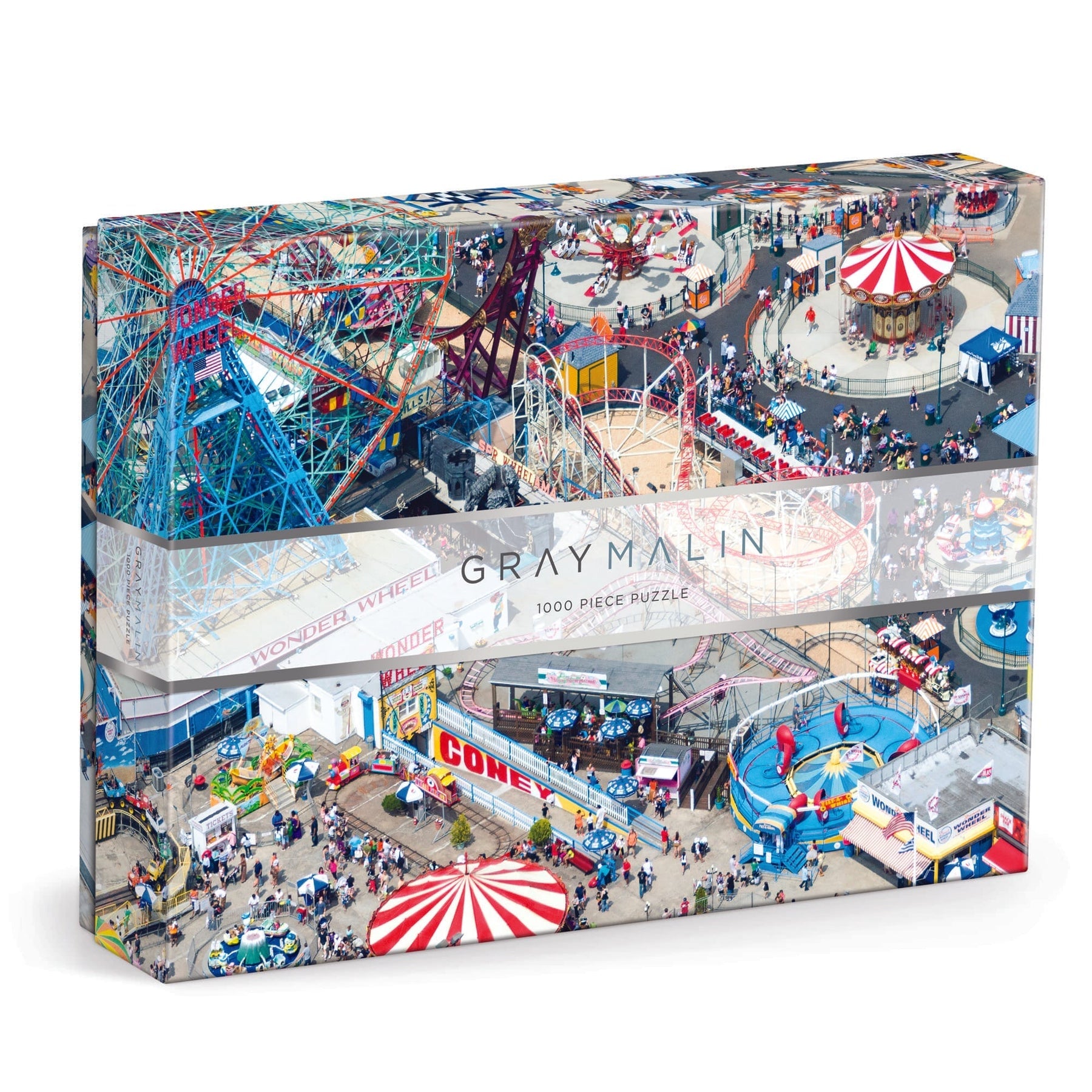 Gray Malin Coney Island 1000-Piece Jigsaw Puzzle for Adults - Beach & Amusement Park Themed Art Puzzle - Perfect for Family Game Night & Home Decor