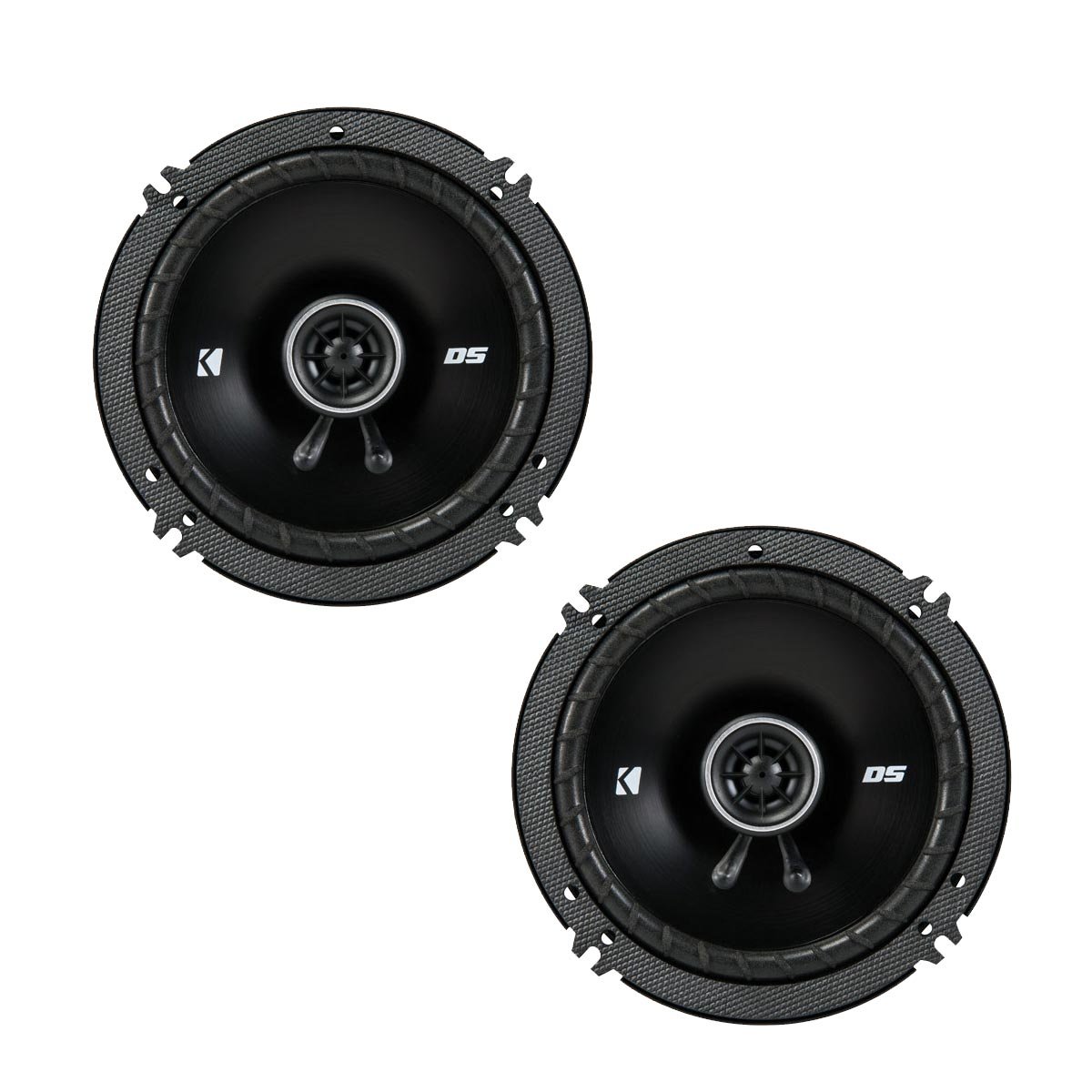 KICKER DSC650 6.5-Inch (160-165mm) 4-Ohm Coaxial Car Speakers Bundle - Premium Sound for Cars, Trucks & SUVs - Perfect for Upgrading Your Vehicle Audio System
