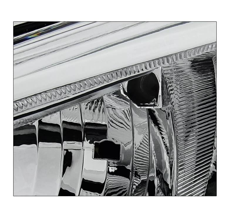 Replacement Chrome Headlights for 2015-2018 Ford Focus S/SE/ST - Durable LED Headlamps with Clear Lens - Perfect for Night Driving & Car Upgrades