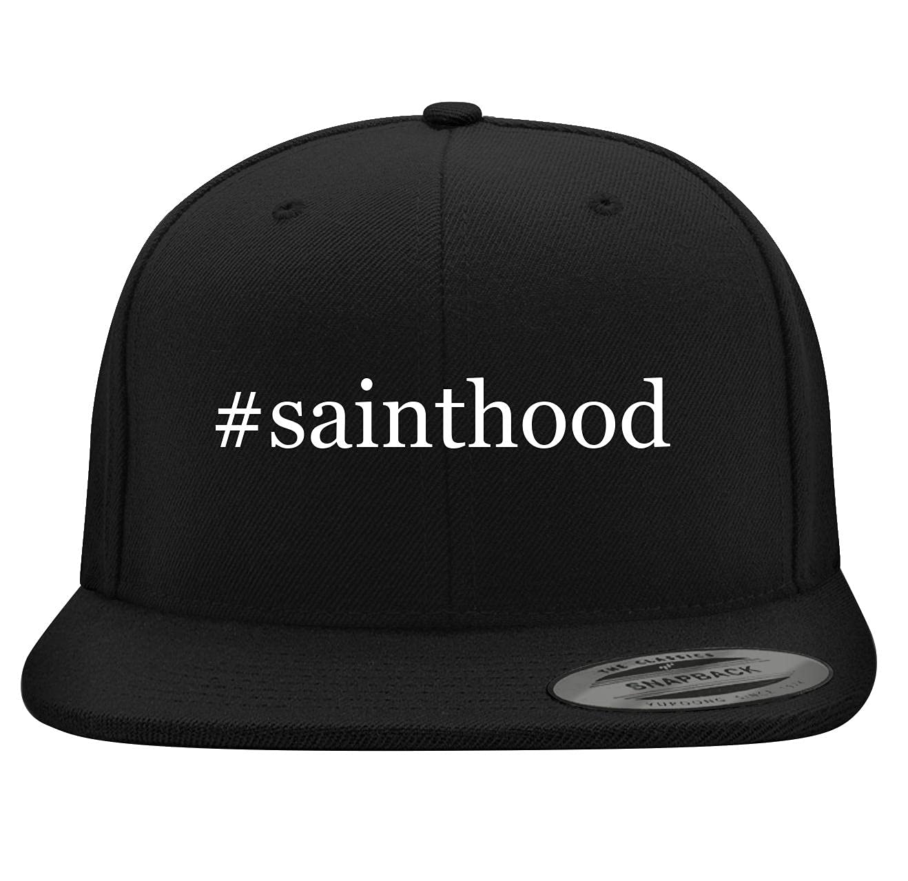 BH Cool Designs #Sainthood - Yupoong 6089 Structured Flat Bill Snapback Hat | Embroidered Trendy Baseball Cap for Men & Women | Perfect for Streetwear, Sports & Casual Outfits