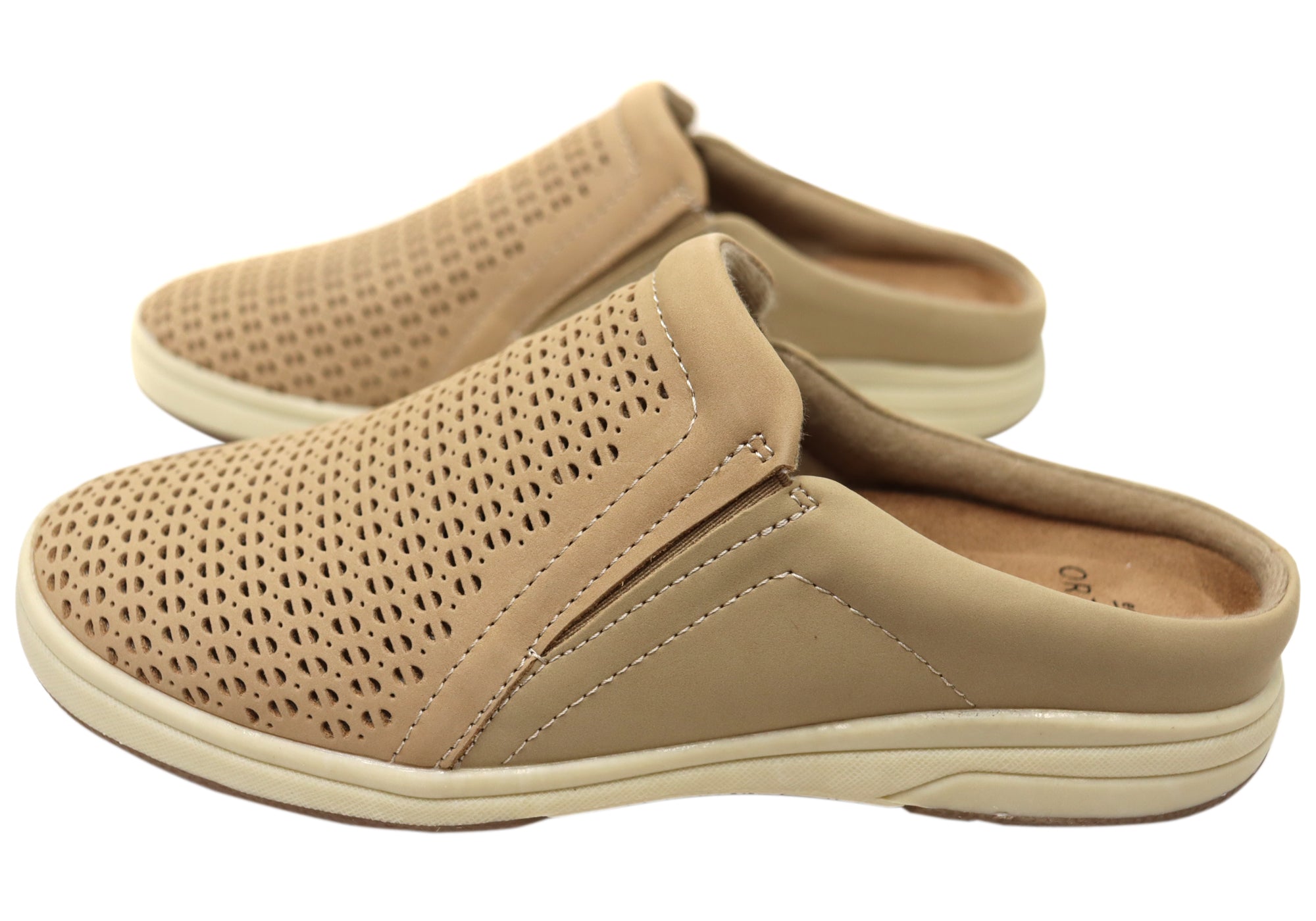 Planet Shoes Emilia Women's Leather Open Back Comfortable Mule Slides - Perfect for Casual Wear, Office & Summer Outfits