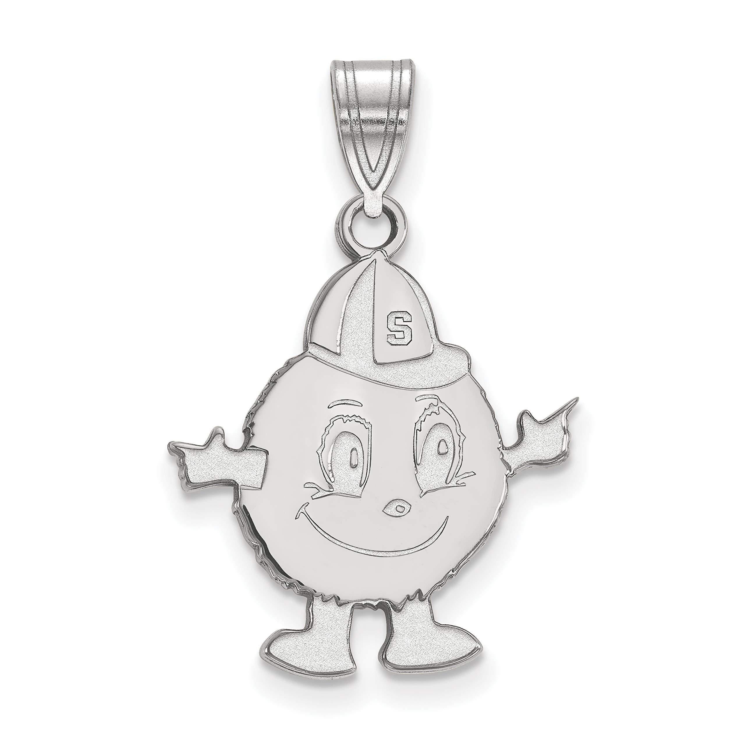 Syracuse University Otto The Orange Sterling Silver Pendant - Perfect for Alumni Gifts, School Spirit Jewelry & Game Day Accessories