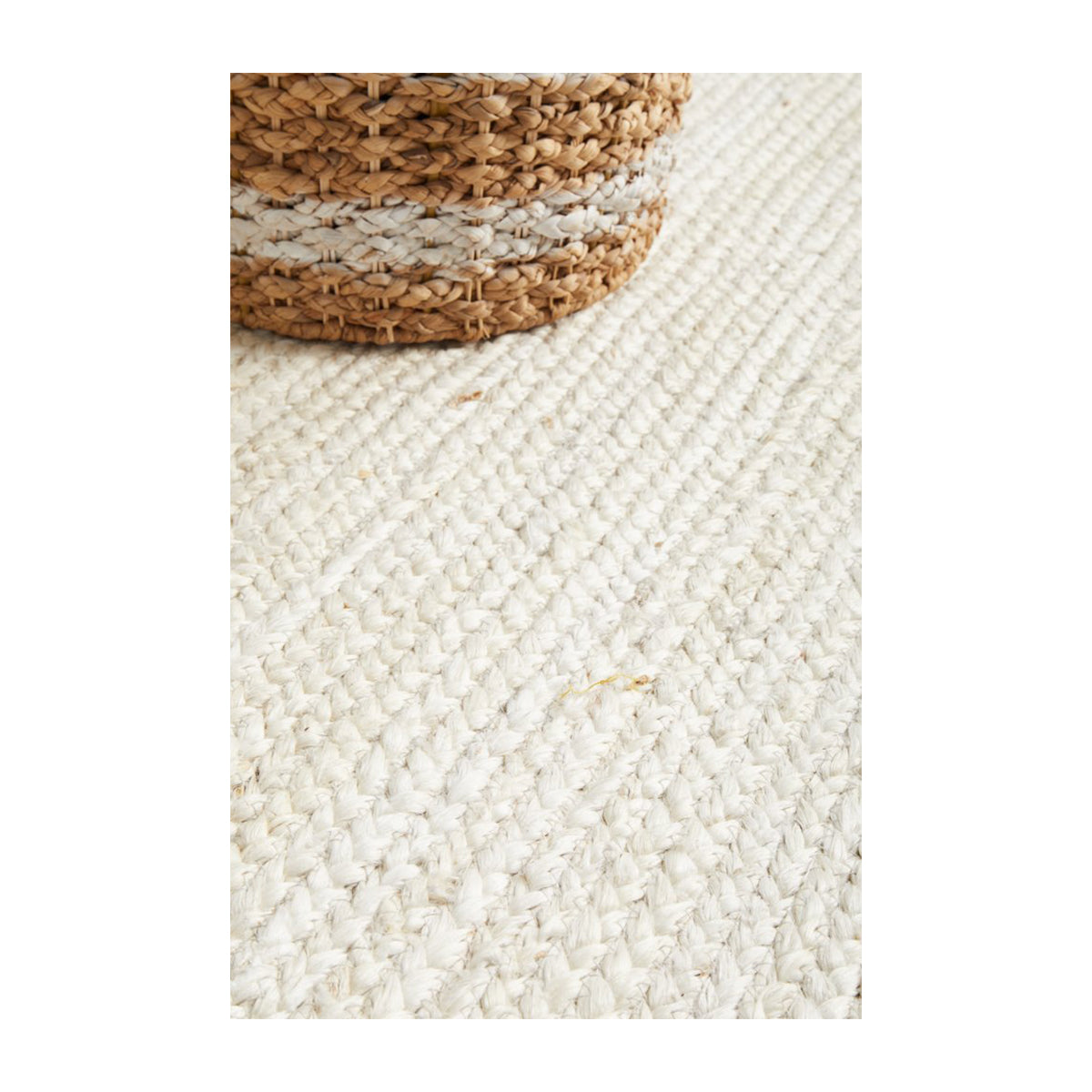 Bondi Rectangle Runner Rug - Soft & Durable Non-Slip Hallway Carpet (White) - Perfect for Entryway, Bedroom, or Kitchen Floor Decor