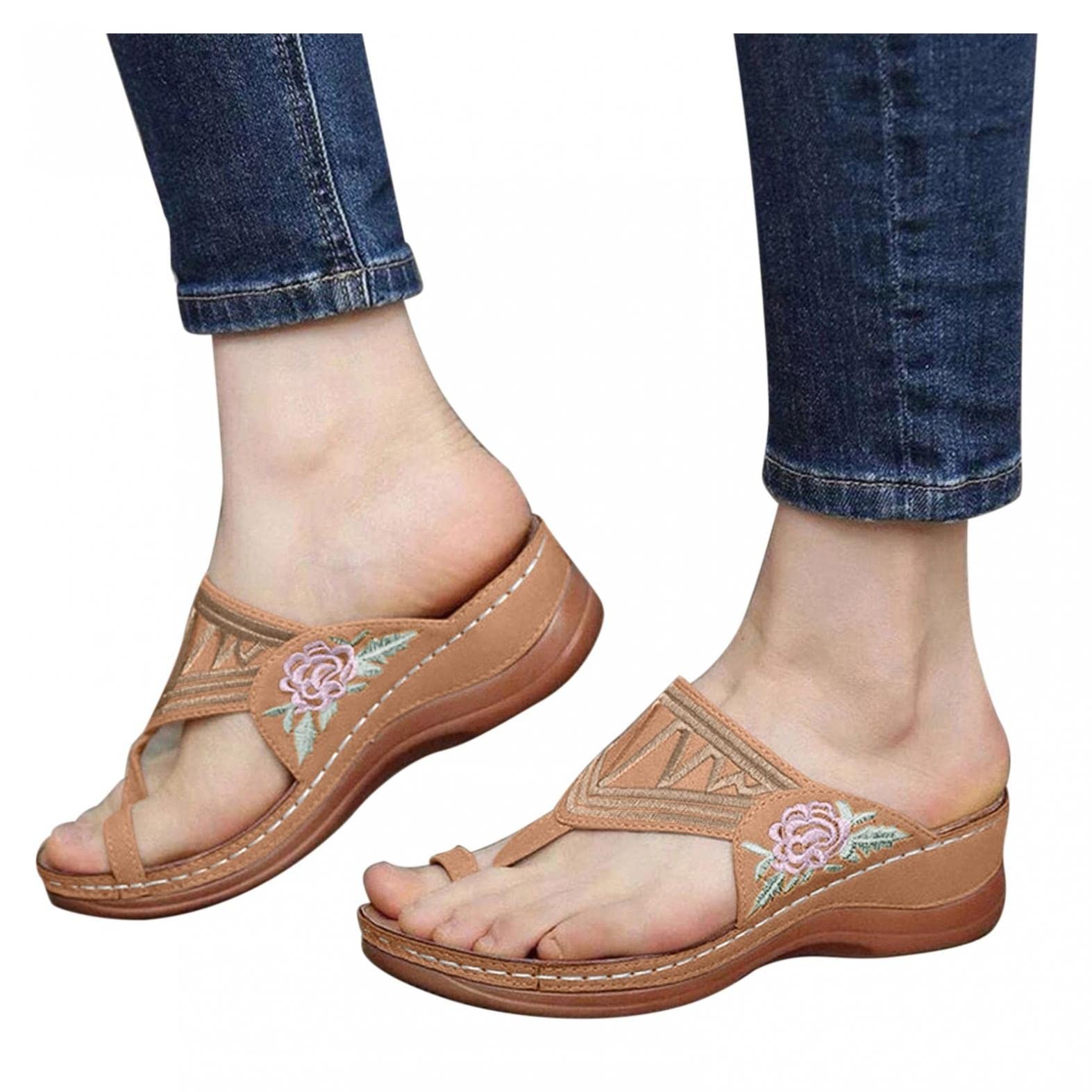 **Aayomet Women's Casual Summer Sandals - Comfortable Platform Wedge Flip Flops with Breathable Design | Perfect for Beach, Vacation & Everyday Wear**