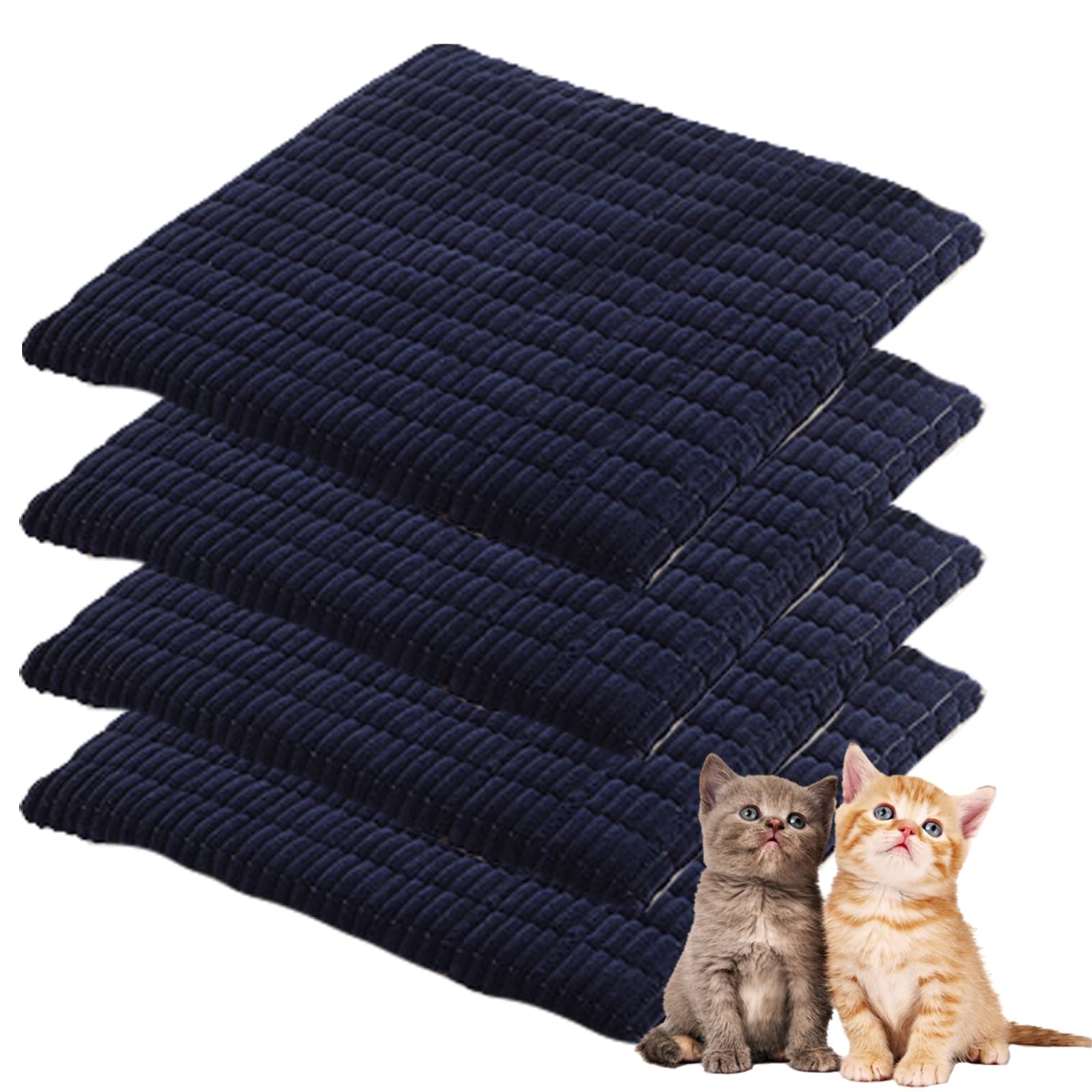 Non-Slip Corduroy Kitchen Chair Cushions (Set of 4) - Soft, Durable & Breathable Seat Cushions with Secure Ties for Home, Office, Kitchen & Dining Room - Perfect for Indoor & Outdoor Use (20in/50cm)