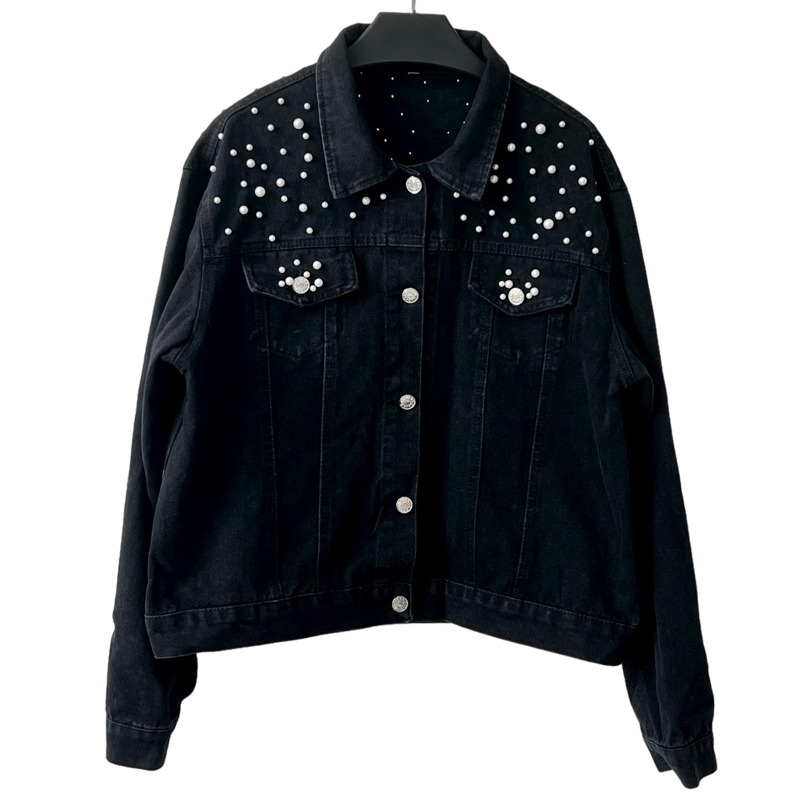 Custom Denim Jacket for Women with Pearl Embellishments - Personalized 'Future Mrs' Wedding Jacket & Wifey Denim Jacket | Perfect for Bridal Showers, Bachelorette Parties & Romantic Getaways