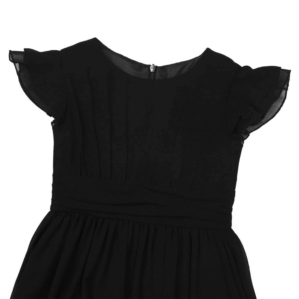Girls Chiffon Ruffled Dress for Wedding & Party - Flower Girl & Bridesmaid Outfit