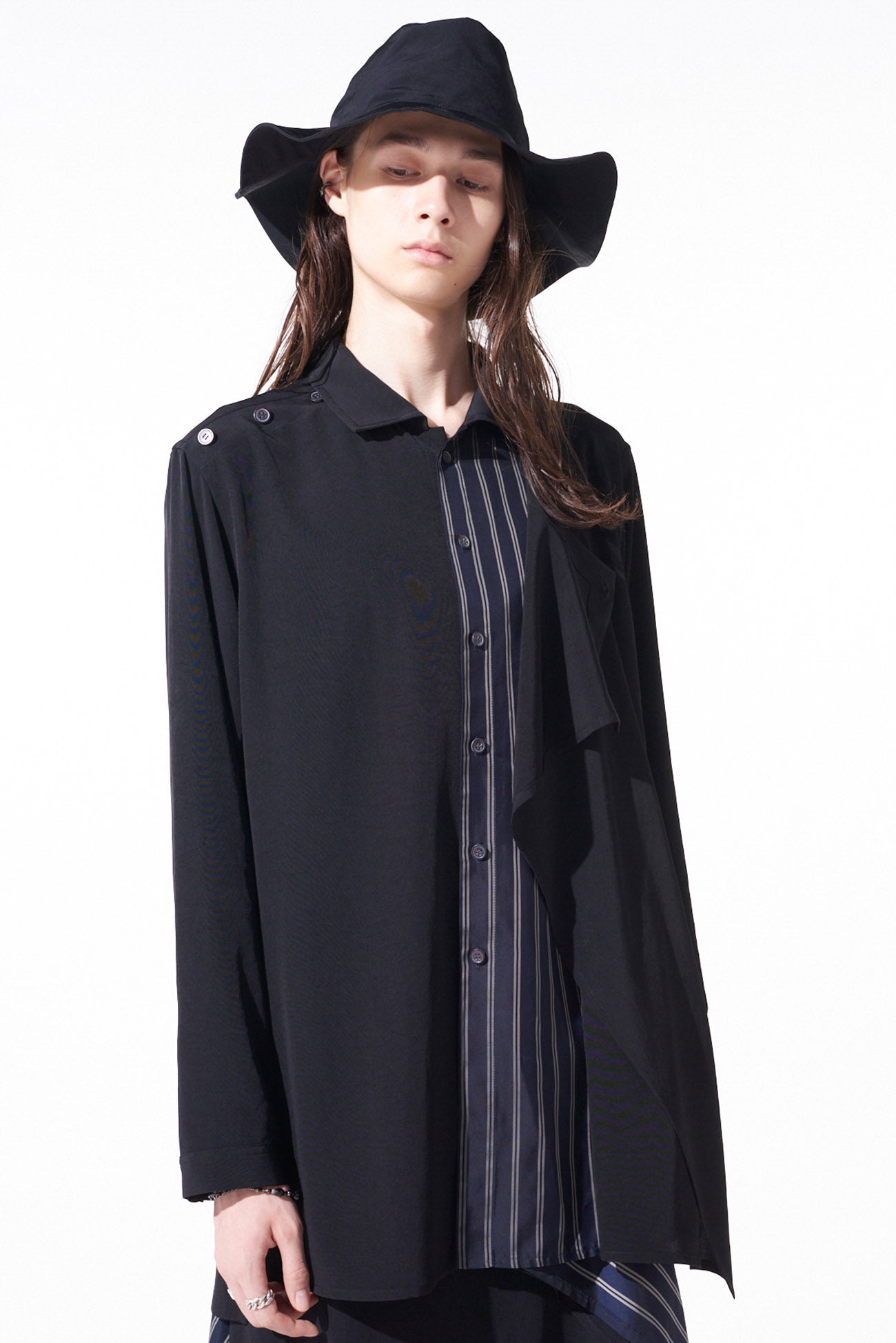 Elegant Crepe de Chine Front Layer Shirt for Women - Lightweight & Flowy Blouse for Casual Wear, Office & Special Occasions