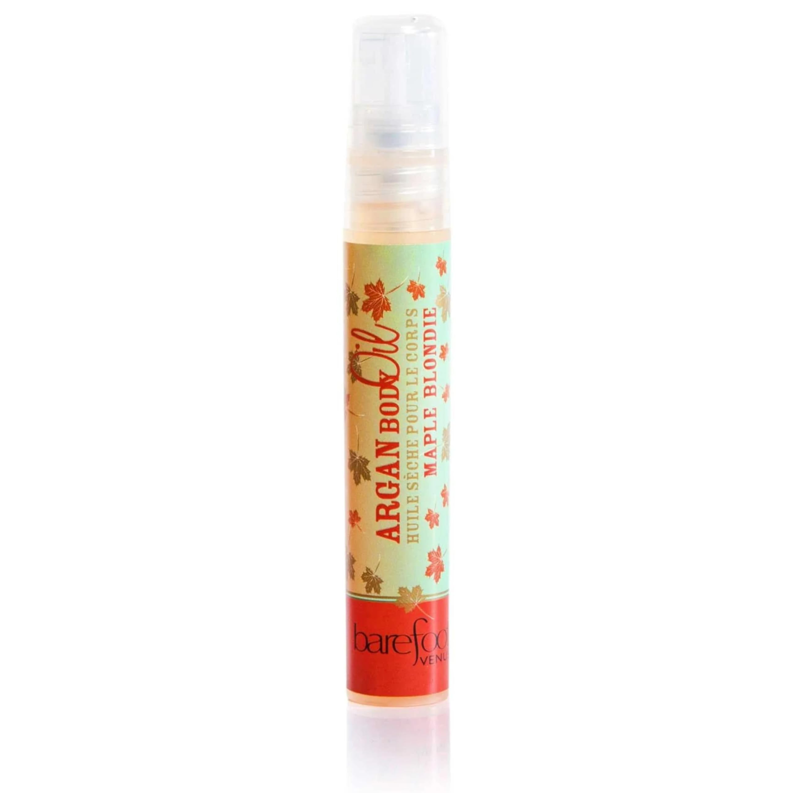 Travel Size Mini Argan Body Oil - 8ml (Maple Blondie) | Natural Moisturizer for Dry Skin | Perfect for On-the-Go Hydration & Travel Essentials