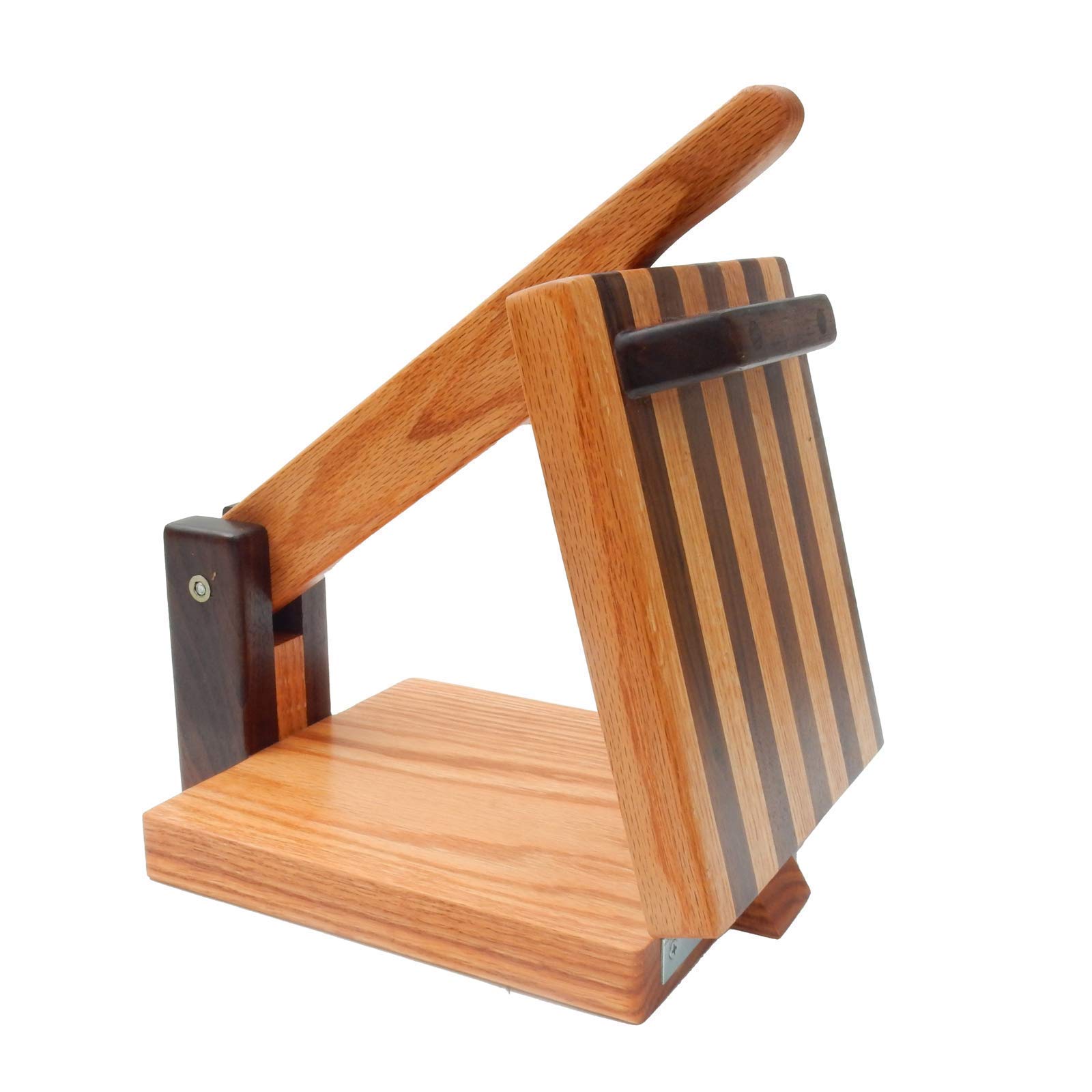 Premium 10 Inch Hardwood Tortilla Press - Handcrafted Oak & Walnut - Perfect for Homemade Tortillas, Quesadillas, and Flatbreads - Authentic Mexican Kitchen Essential