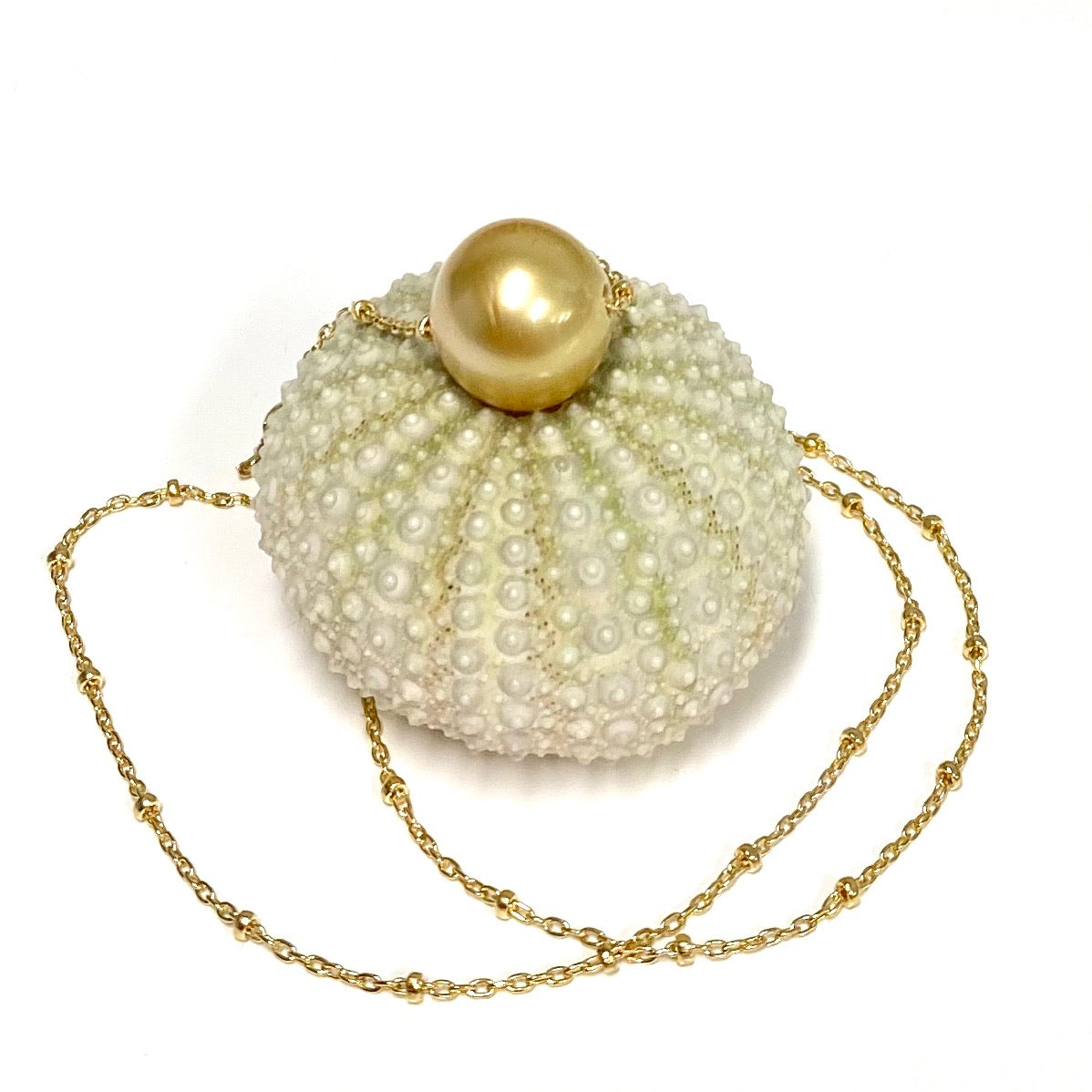 KEALANI Gold South Sea Pearl Necklace (N347) - Elegant Jewelry for Weddings, Parties & Special Occasions