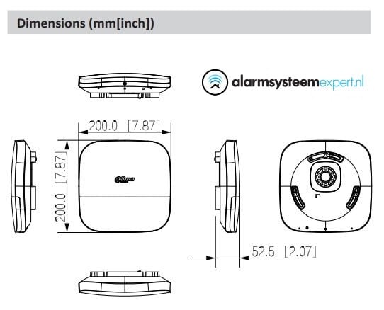 DHI ARA13 W2(868) Wireless Outdoor Siren with Blue Strobe Light - Ideal for Home Security, Alarm Systems & Property Protection