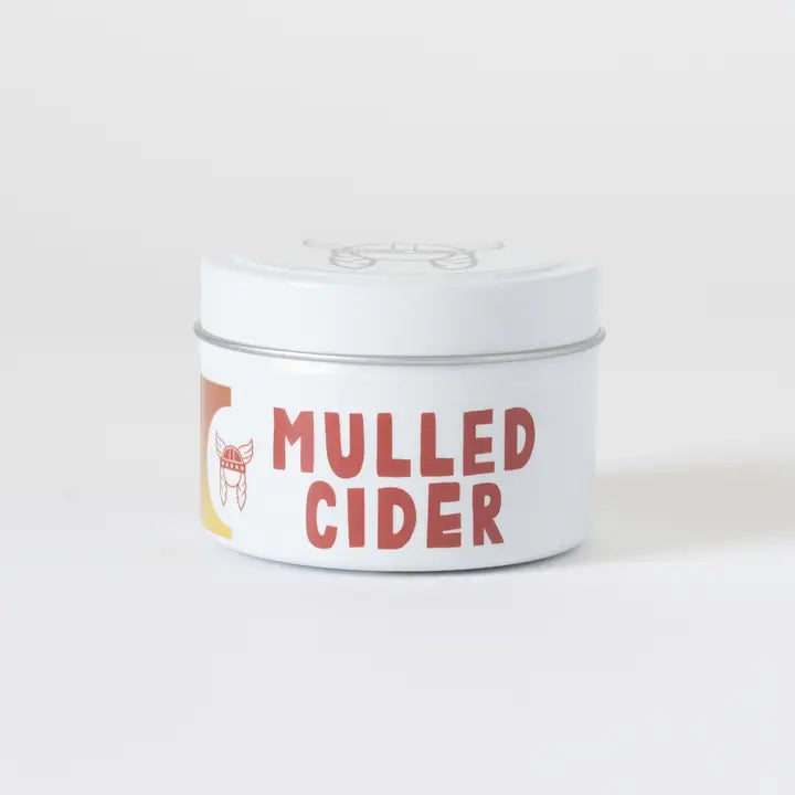 4 oz Mulled Cider Scented Candle in Tin - Perfect for Fall Evenings & Cozy Home Decor