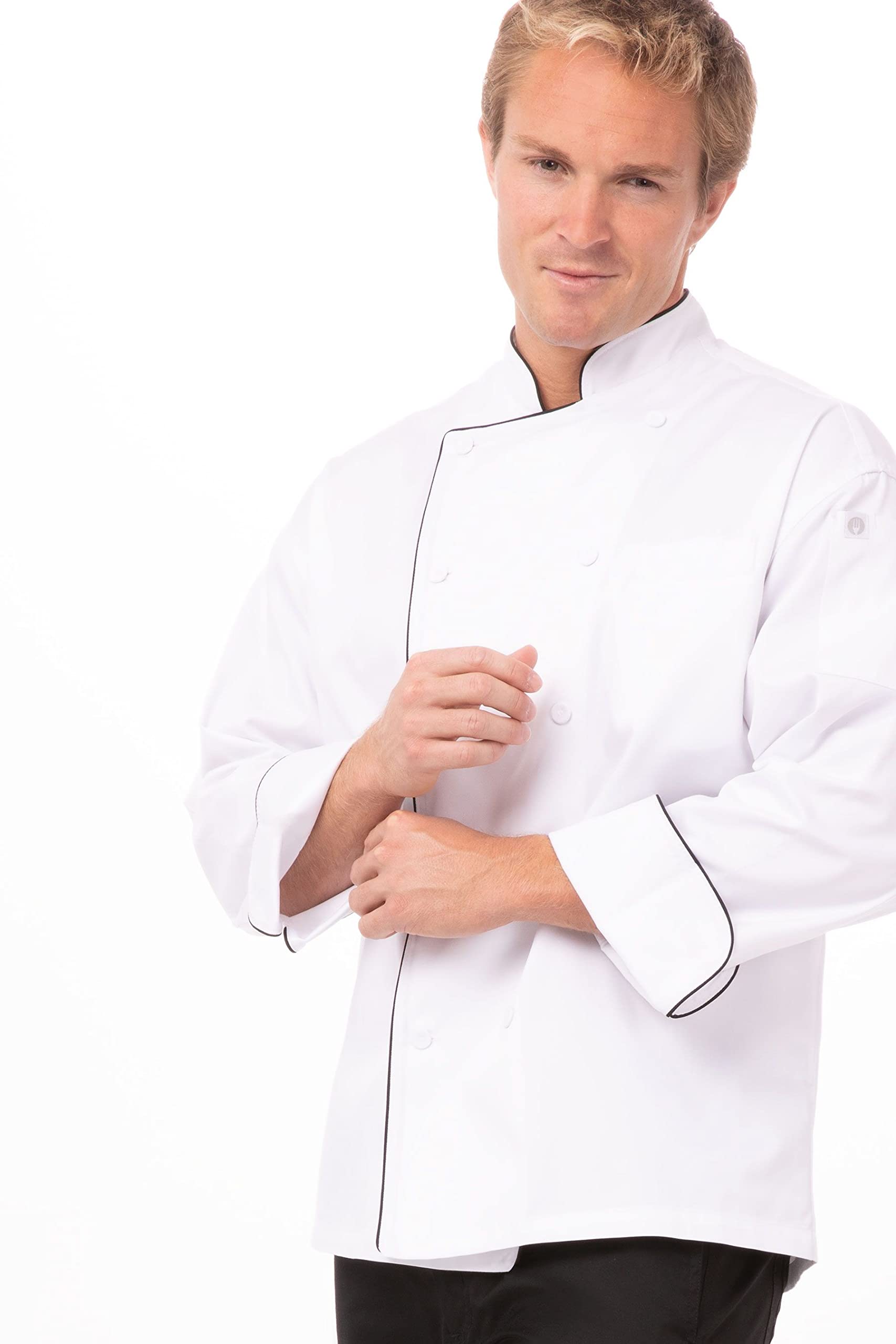 Chef Works Men's Sicily Executive Chef Coat - Professional Kitchen Uniform for Cooking, Baking & Culinary Arts | Durable & Comfortable Chef Jacket for Restaurants, Catering & Food Service