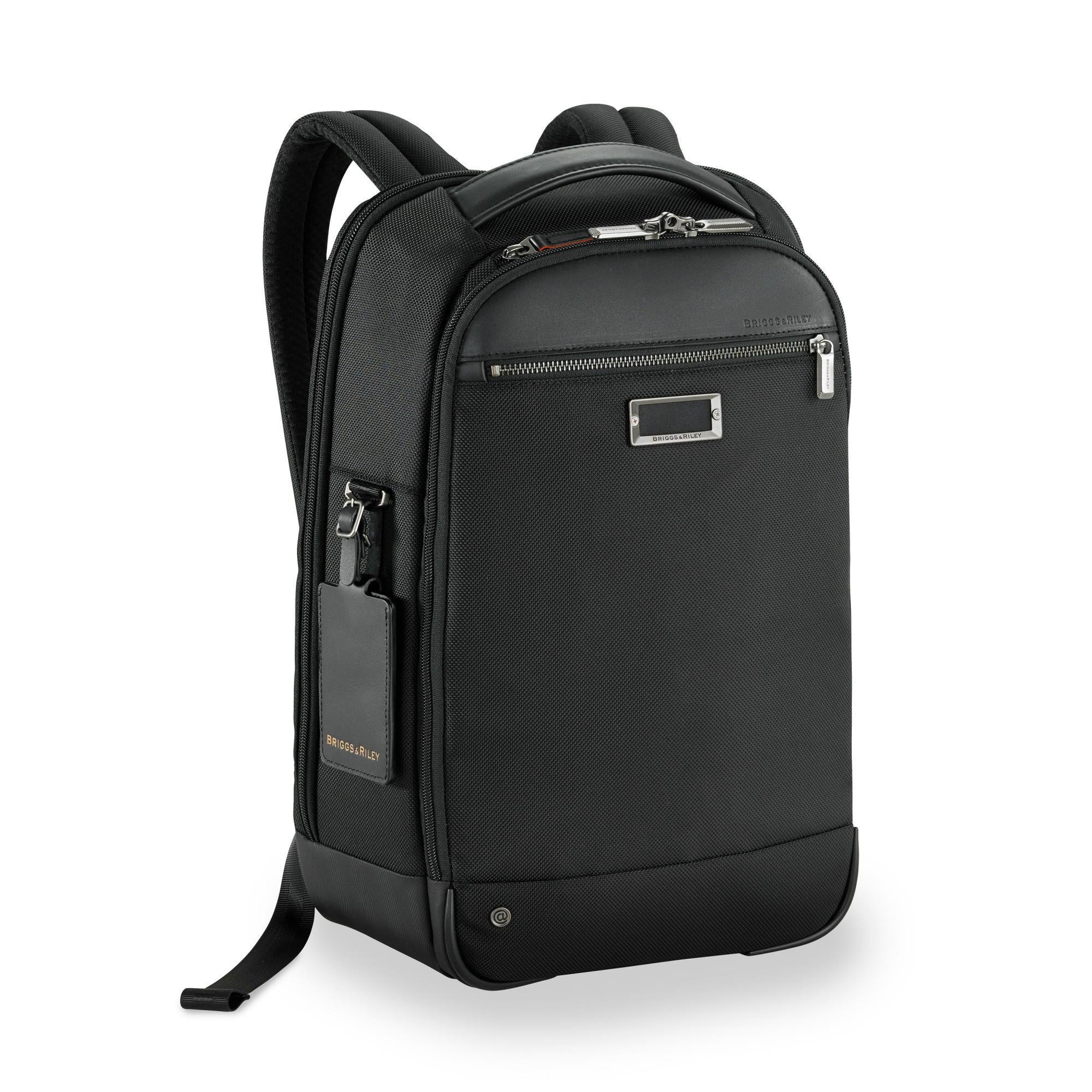 Briggs & Riley @Work Medium Slim Backpack - Lightweight Laptop Backpack for Business Travel & Commuting | Durable Work Backpack for Professionals & Students | Perfect for Office, College & Daily Use