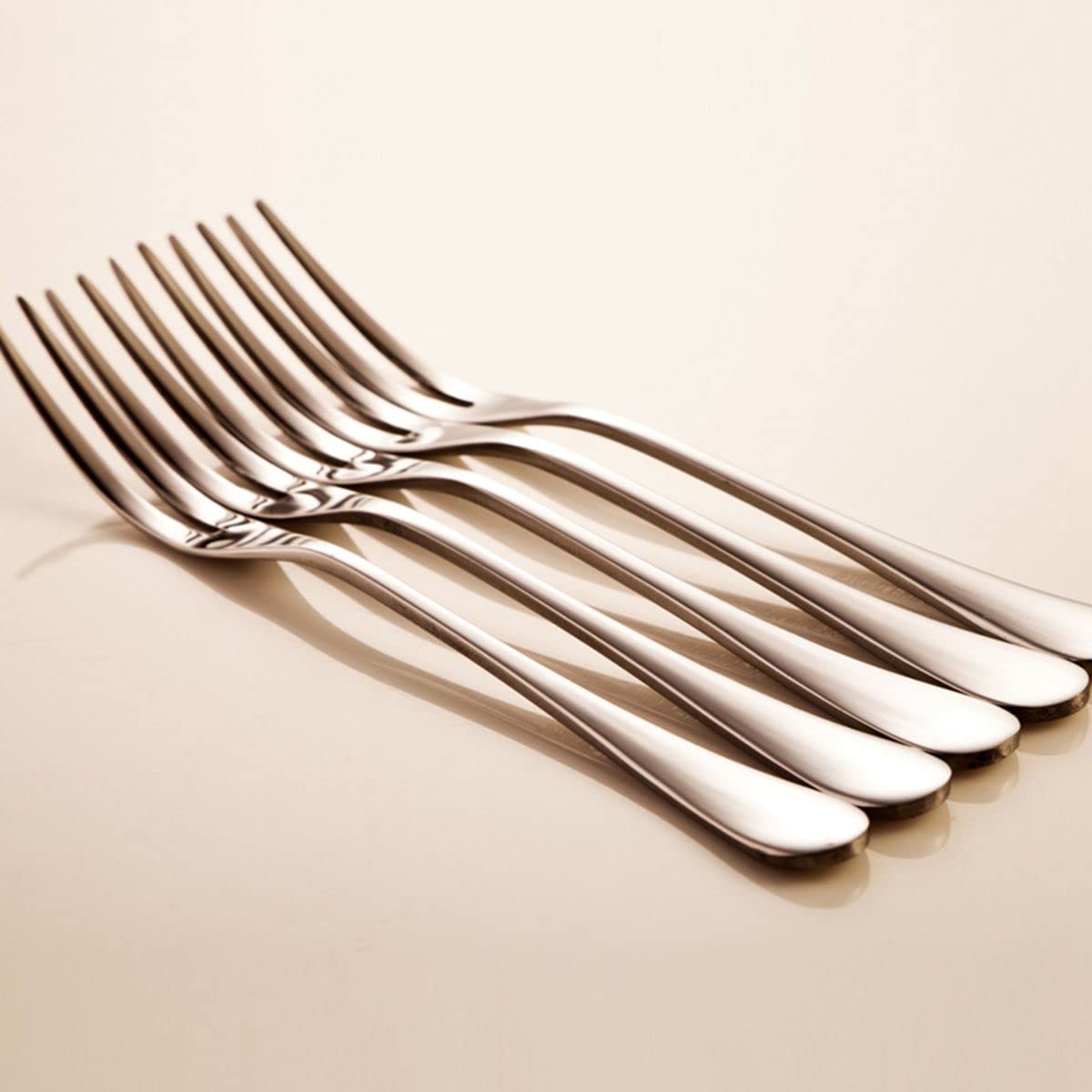 Stainless Steel Fruit Forks Set of 10 - Portable Dessert Forks for Fruit, Cake, Cheese - Perfect for Restaurants, Cafeterias, Home Parties & Picnics