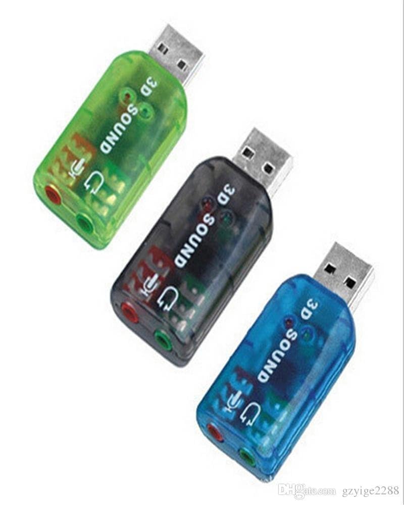 VYAR USB Sound Card Adapter - 3D Virtual 5.1 Channel Stereo Audio & Microphone Adapter for PC, Laptop, Desktop (Multicolor) - Perfect for Gaming, Streaming, and Online Meetings