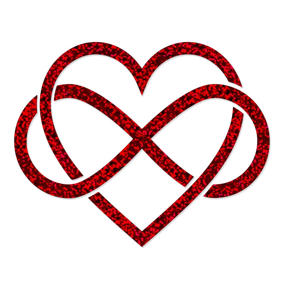 Heart with Infinity Knot Vinyl Decal - 4