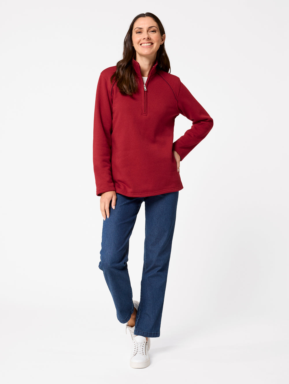 Terese Fleece Half Zip Pullover - Women's Soft Warm Fleece Jacket for Outdoor Activities & Casual Wear