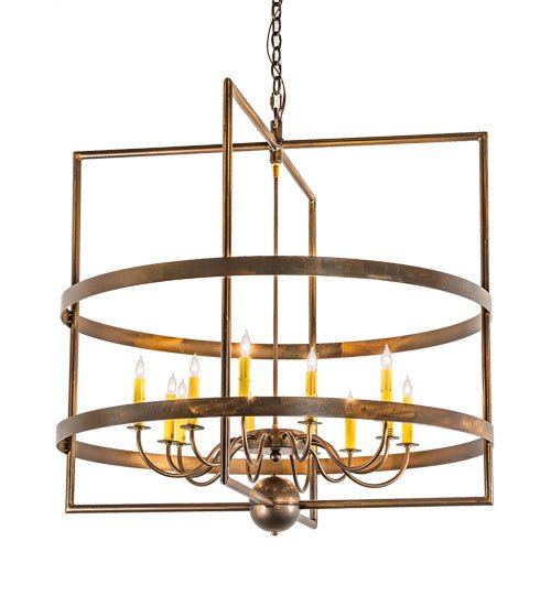 12-Light Crystal Chandelier for Dining Room - Modern Ceiling Light Fixture with LED Bulbs - Perfect for Home Decor, Living Room & Bedroom Lighting