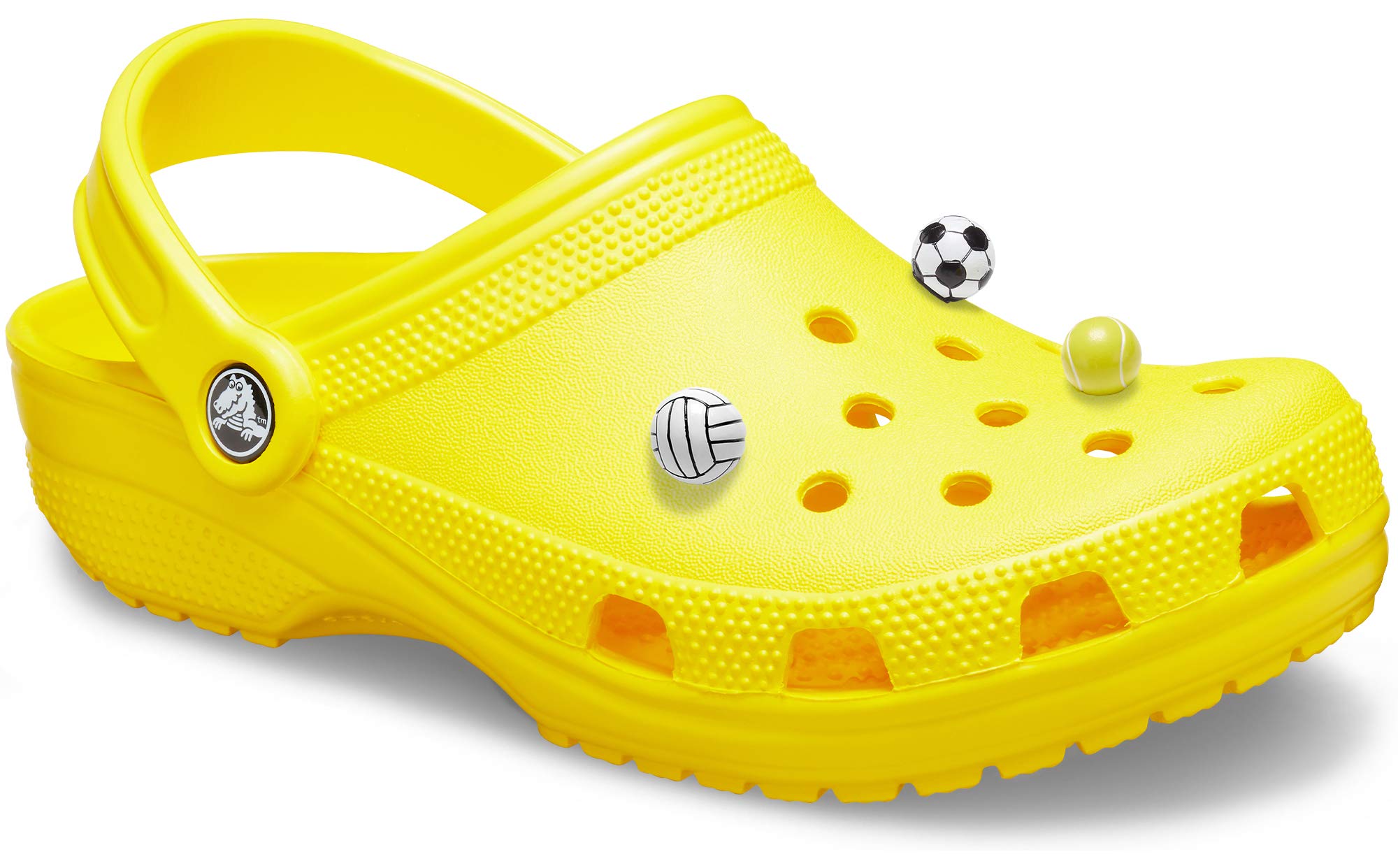 Crocs Classic Clog Shoes for Men & Women with 3-Pack Jibbitz Charms - Comfortable Slip-On Water Shoes for Beach, Pool, Garden & Casual Wear