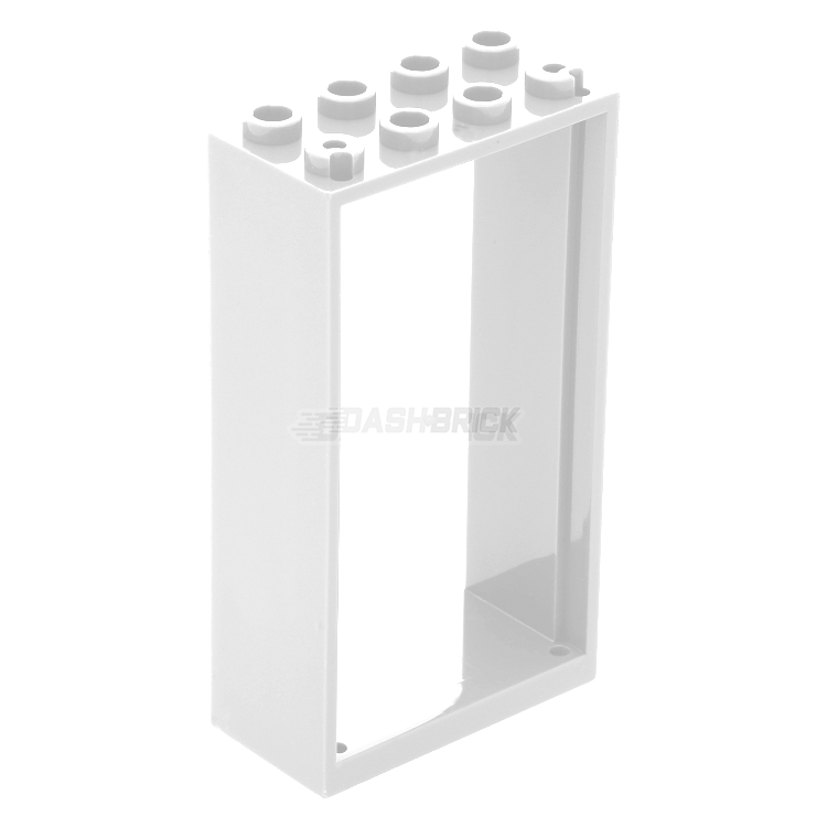 LEGO White Door Frame 2 x 4 x 6 Building Bricks [60599] - Perfect for DIY House Models, Dollhouse Accessories & LEGO Architecture Projects