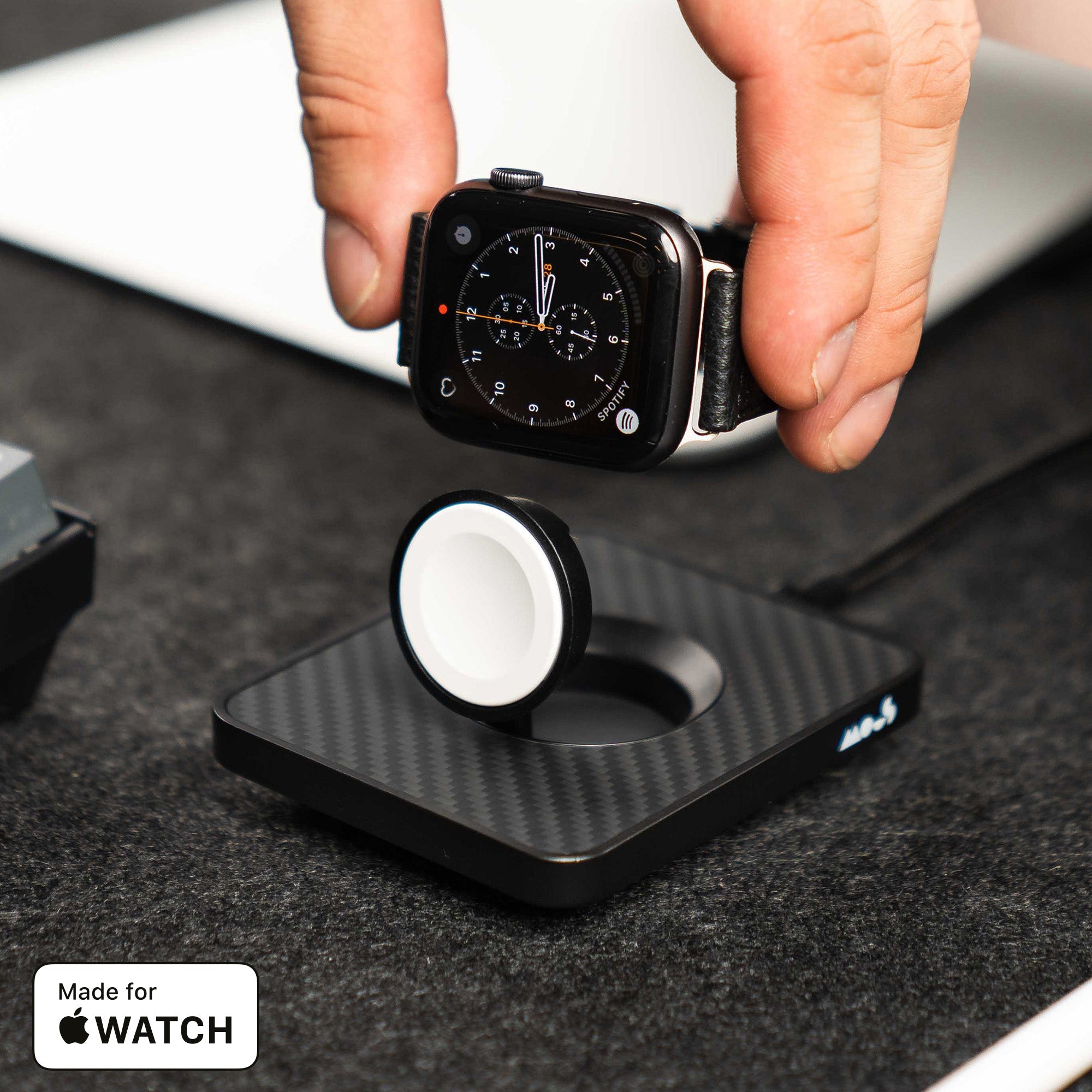 3-in-1 Magnetic Wireless Charging Stand with Qi2 & Apple Magsafe - Premium Aramid Fiber for iPhone 15/14/13, AirPods & Apple Watch - Perfect for Home, Office & Travel Charging