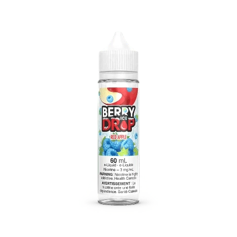Premium Red Apple & Berry Drop ICE E-Liquid - 60mL Bottle for Vaping | Refreshing Flavor for All-Day Use | Ontario, Canada