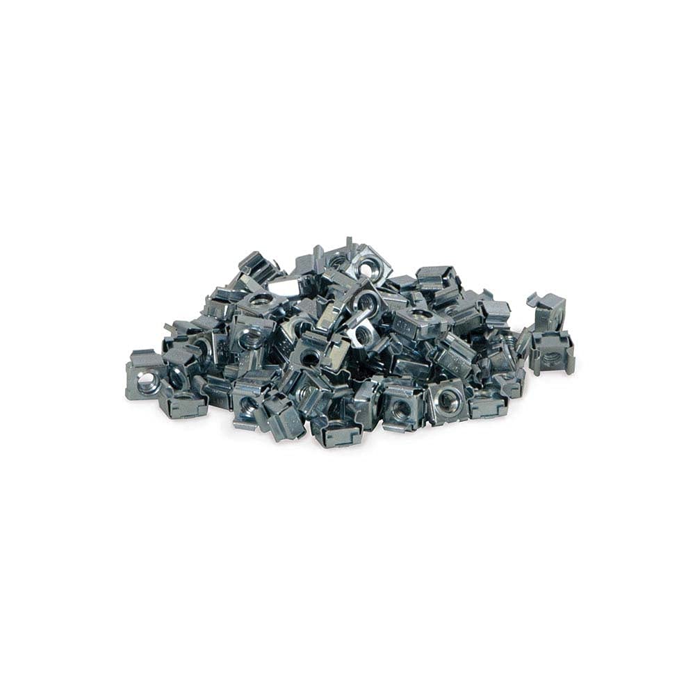 10-32 Cage Nuts Bulk Pack (2500 Pieces) - Heavy Duty Server Rack Mounting Hardware for Data Center, Network Cabinet & IT Equipment Installation