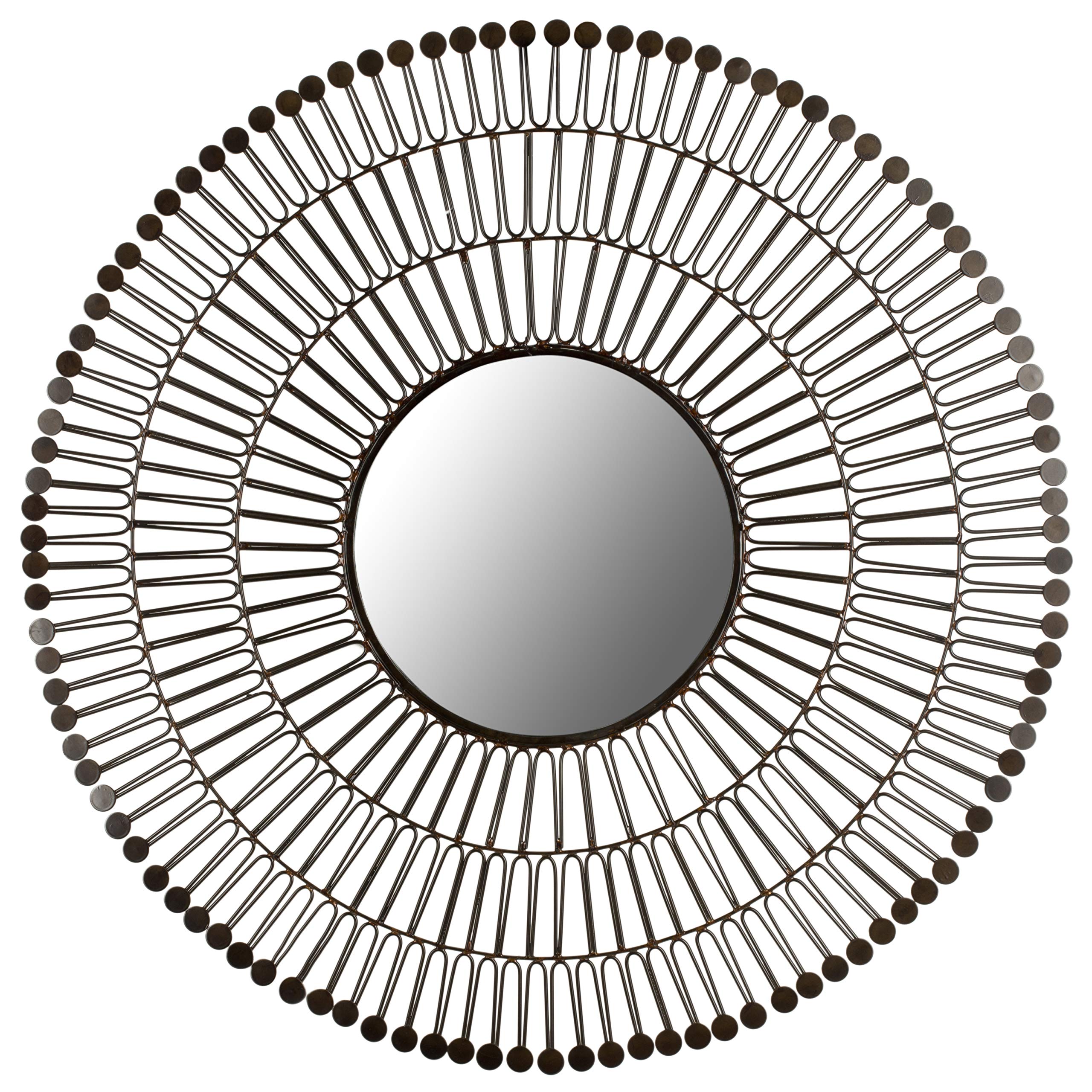 SAFAVIEH Home Collection New Victoria Mirror in Coffee Bronze - Elegant Wall Mirror for Living Room, Bedroom & Entryway Décor