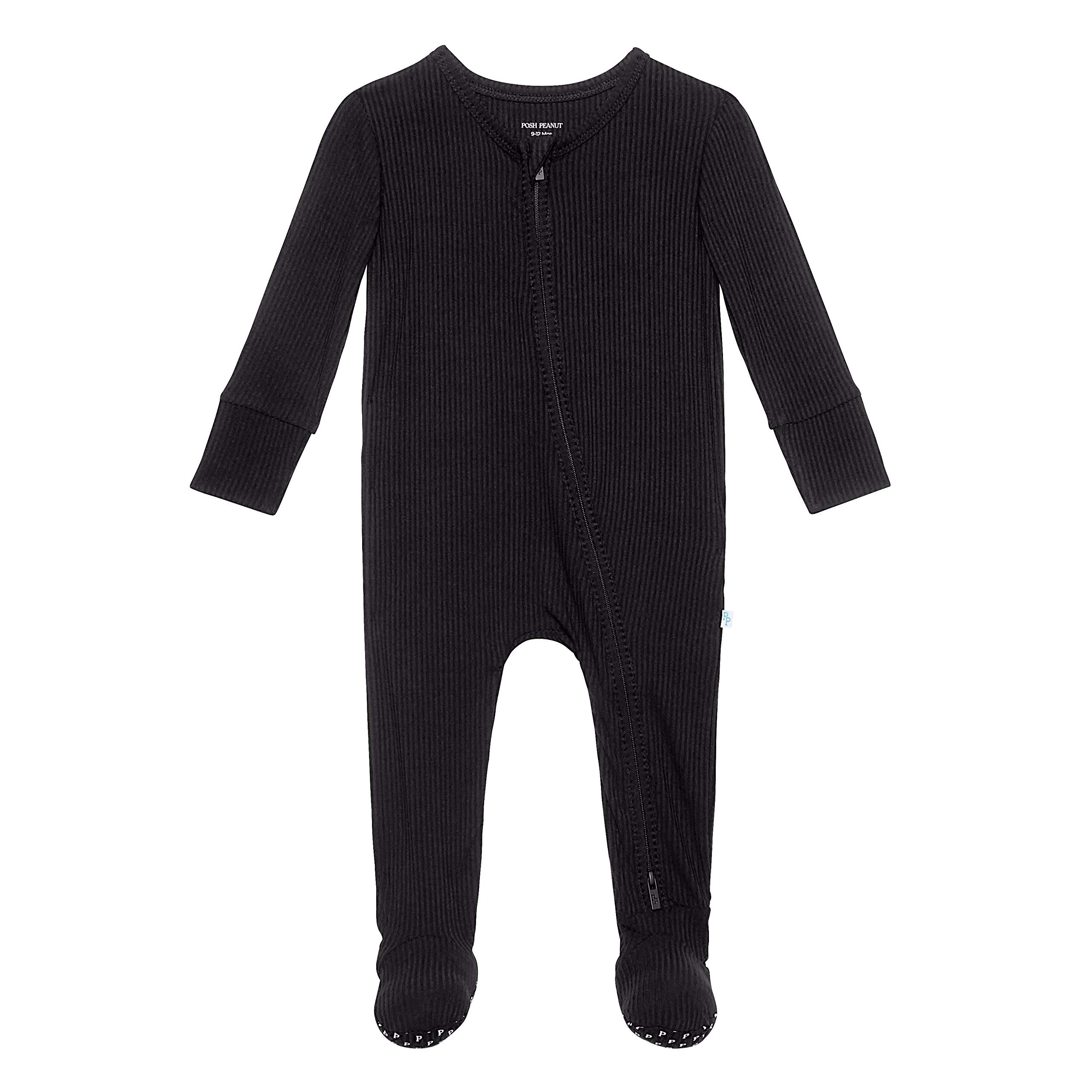 Posh Peanut Baby Rompers Pajamas - Soft Bamboo Viscose Newborn Sleepers & One-Piece PJs for Boys & Girls - Cozy Sleepwear for Nursery, Playtime & Bedtime