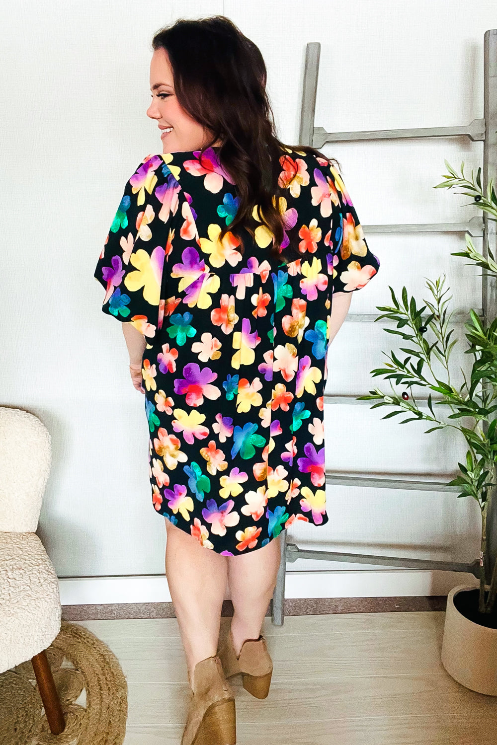 Adorable Floral Babydoll Dress with Ribbon Bow Tie & Pockets | Cute Casual Summer Dress for Women | Perfect for Parties, Dates & Outdoor Events