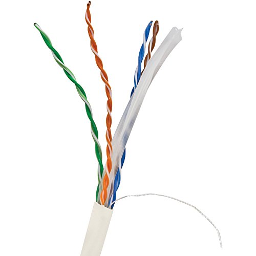 VERICOM MBW6U-01444 CAT-6 UTP Solid Riser CMR Ethernet Cable, 1000ft White - High-Speed Networking for Office & Home Internet Setup