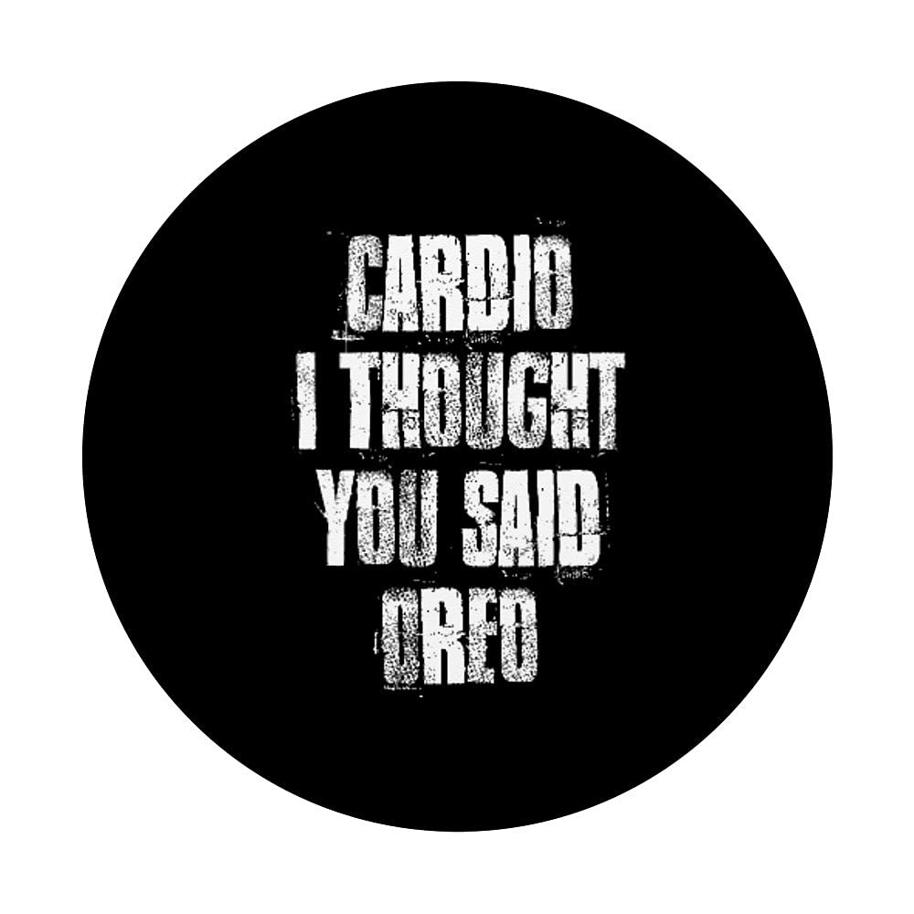 Funny Gym Fitness Workout PopSockets Swappable PopGrip - Phone Grip Stand for iPhone & Android - Perfect for Workouts, Running & Daily Use