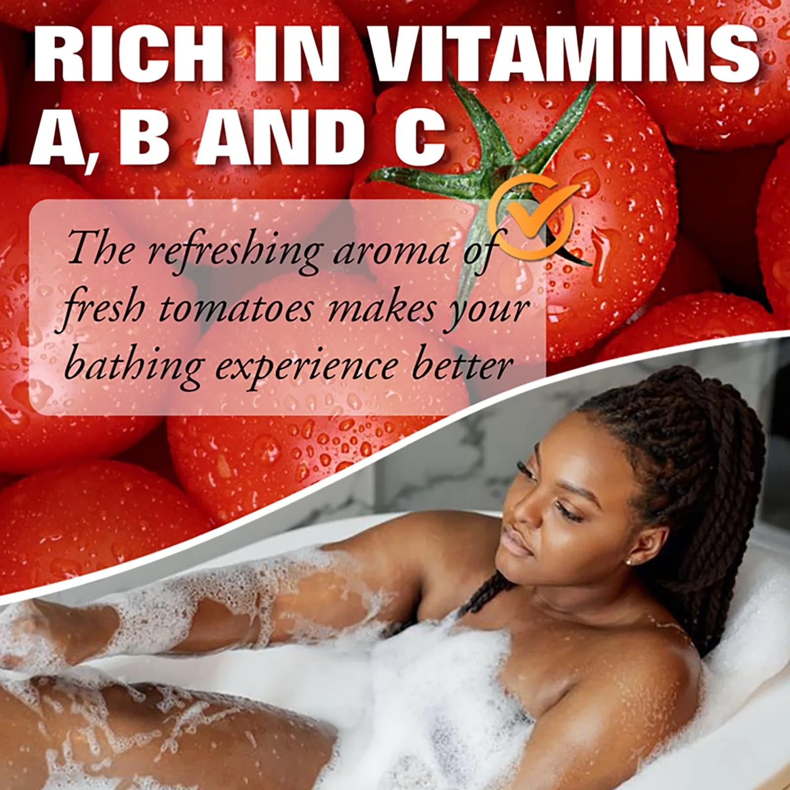LKIAE Natural Tomato Brightening Soap Bar - Vitamin A/B/C Enriched for Deep Cleansing, Oil Control & Dark Spot Removal | Face & Body Care | 7oz (3-Pack) | Perfect for Acne-Prone Skin & Daily Skincare Routine