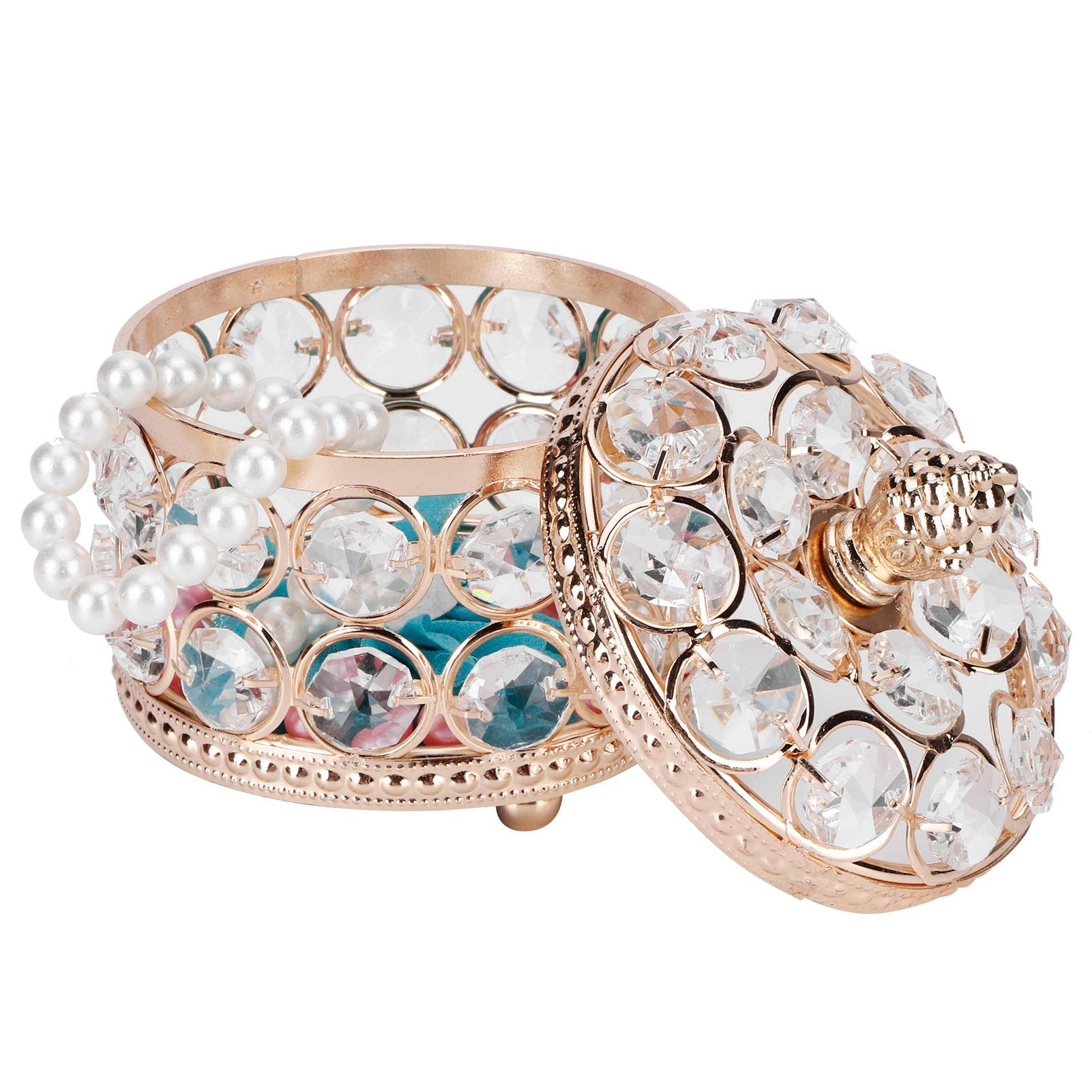 Elegant Jewelry Storage Box with Rounded Corners - Crystal Clear Jewelry Organizer for Earrings, Rings & Bracelets - Perfect for Wedding, Birthday Gifts & Vanity Table Decor - Ideal for Travel, Home & Office Organization