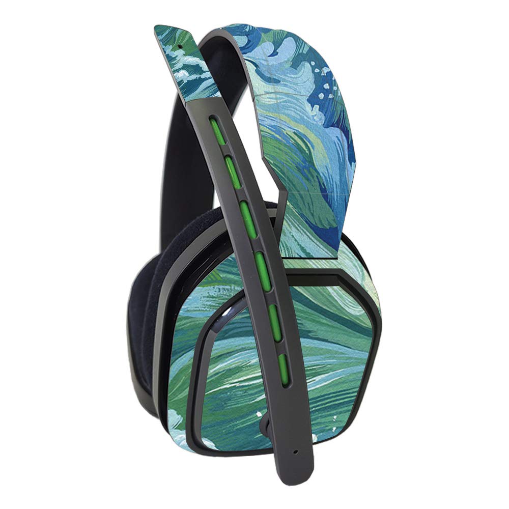 MightySkins Vinyl Decal Wrap Cover for Astro A10 Headset - Cyclone Wave Design | Protective, Durable & Customizable Skin | Easy to Apply & Remove | Made in USA | Perfect for Gaming, Streaming & Personalization